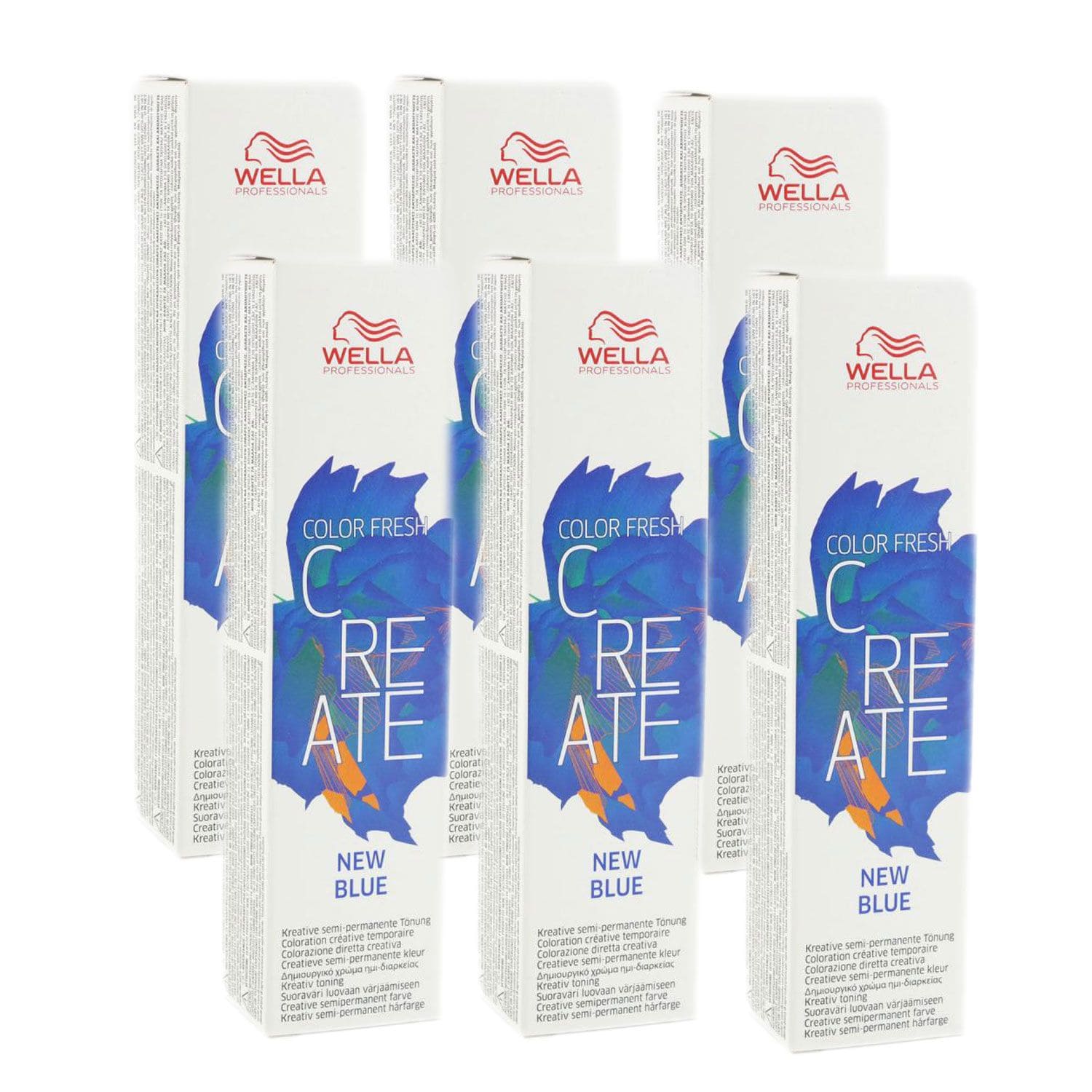 Wella Color Fresh Create 6 x 60 ml - 2 New Blue Set