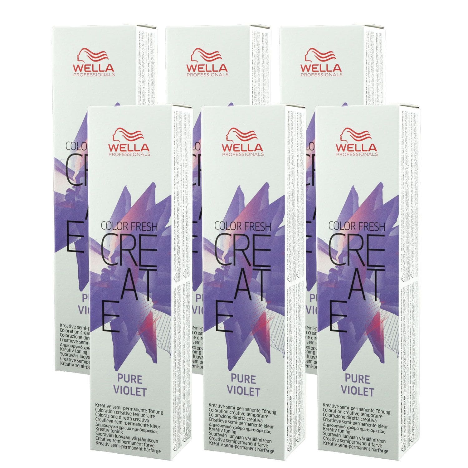 Wella Color Fresh Create 6 x 60 ml - 5 Pure Violet Set