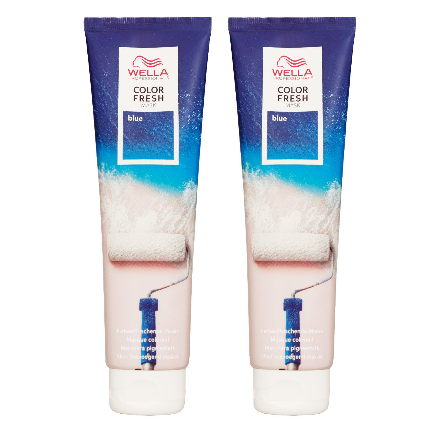 Wella Color Fresh Mask 2 x 150 ml T�nungsmaske Farbmaske Blue Set