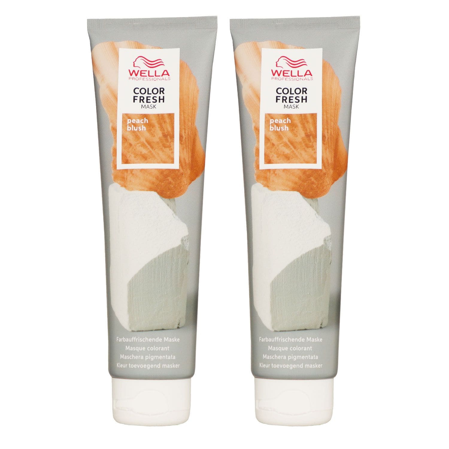 Wella Color Fresh Mask 2 x 150 ml T�nungsmaske Farbmaske Peach Blush Set