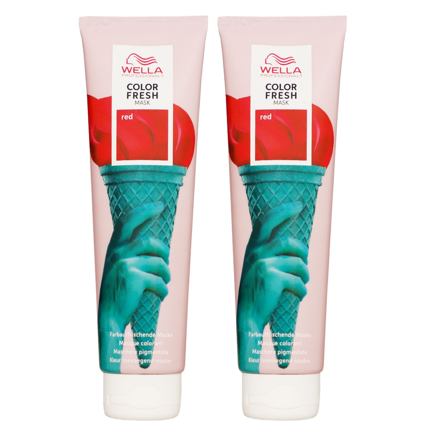 Wella Color Fresh Mask 2 x 150 ml T�nungsmaske Farbmaske Red Set