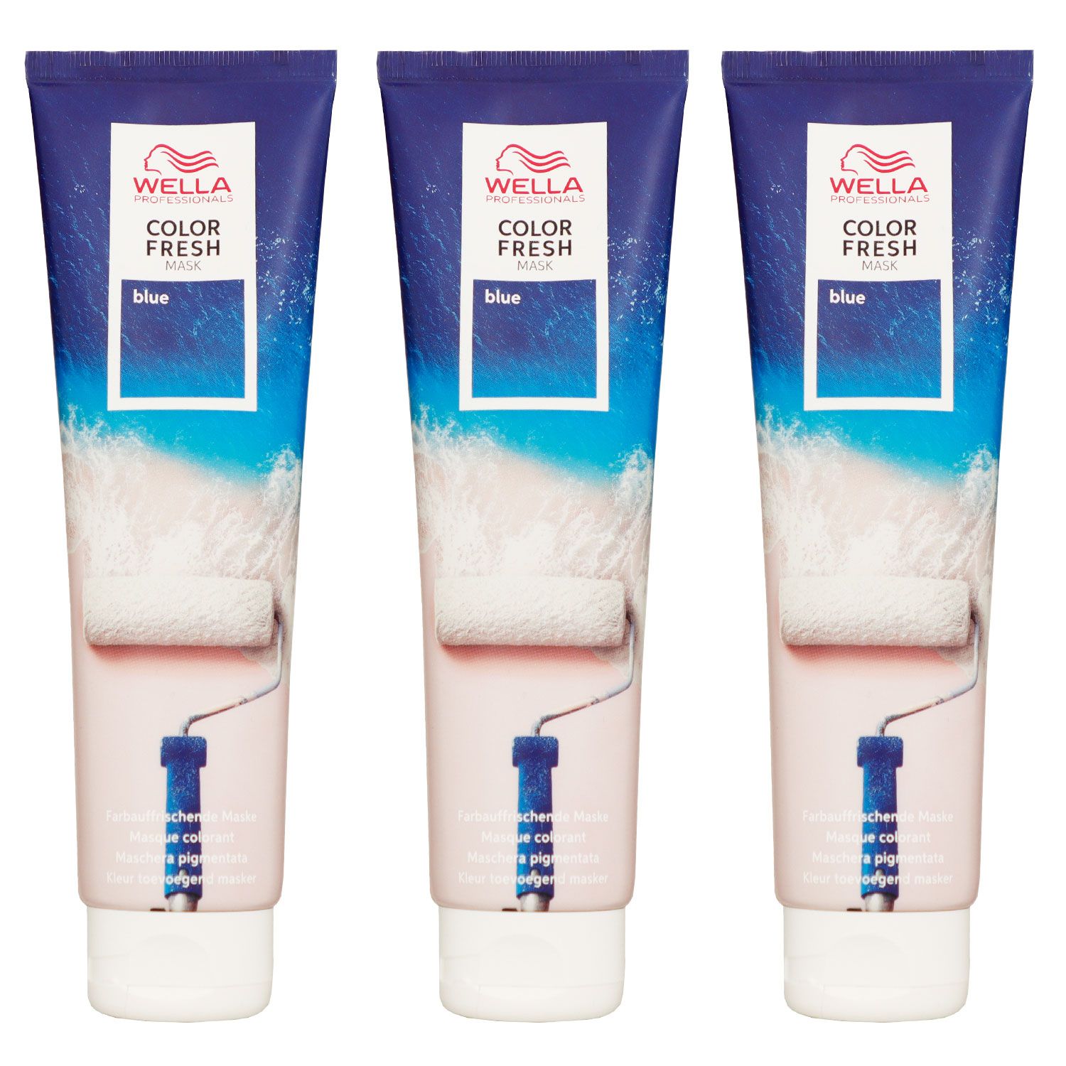 Wella Color Fresh Mask 3 x 150 ml T�nungsmaske Farbmaske Blue Set