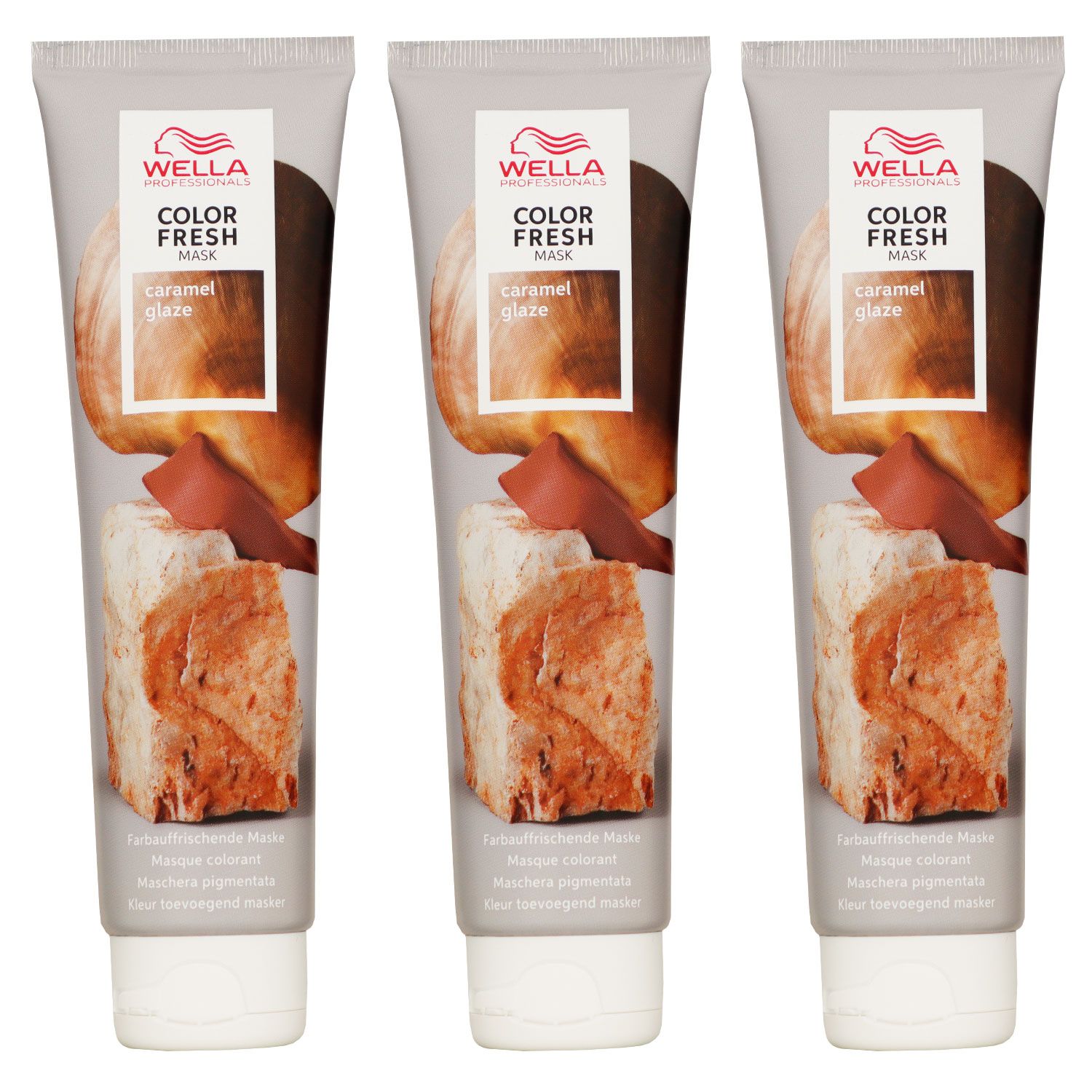 Wella Color Fresh Mask 3 x 150 ml T�nungsmaske Farbmaske Caramel Glaze Set