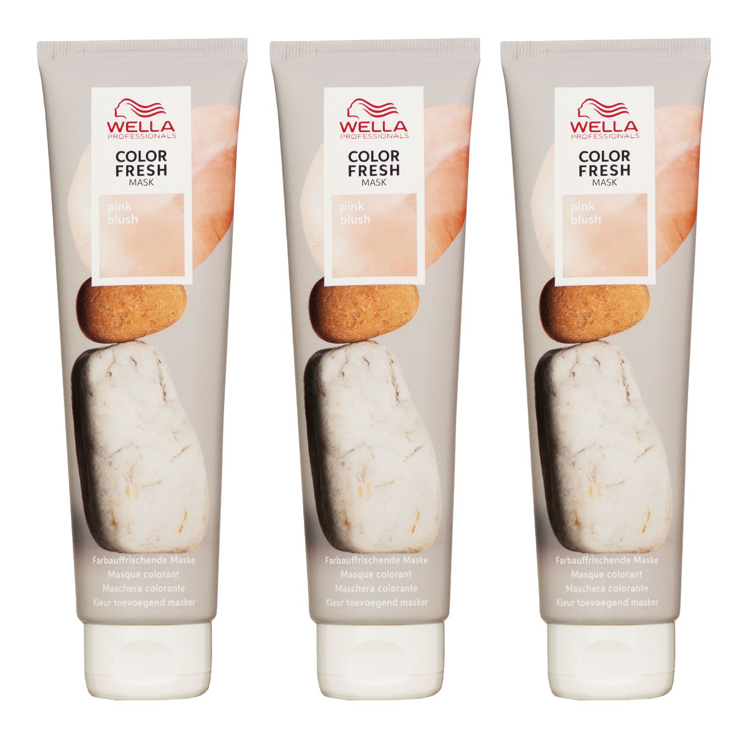 Wella Color Fresh Mask 3 x 150 ml T�nungsmaske Farbmaske Pink Blush Set