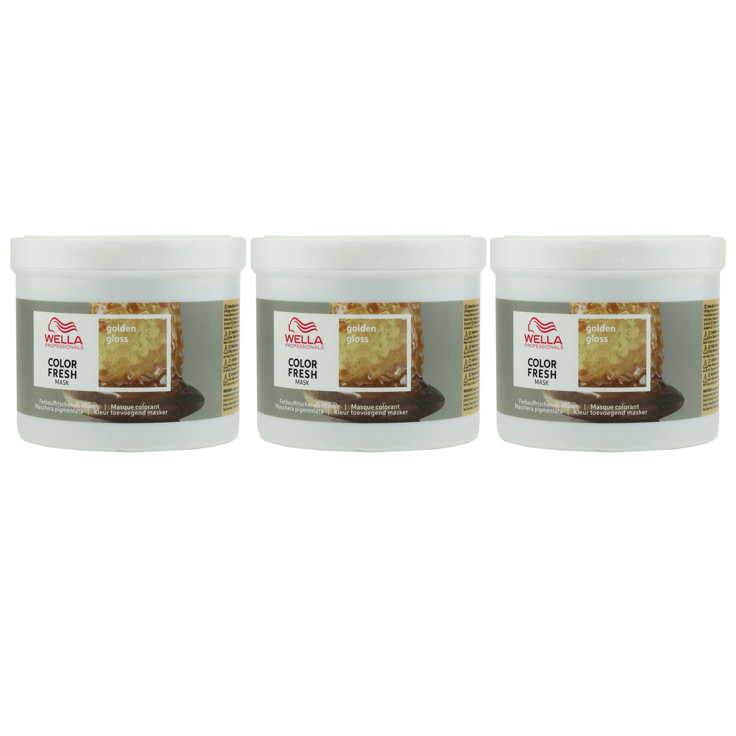 Wella Color Fresh Mask 3 x 500 ml Golden Gloss T�nungsmaske Haart�nung