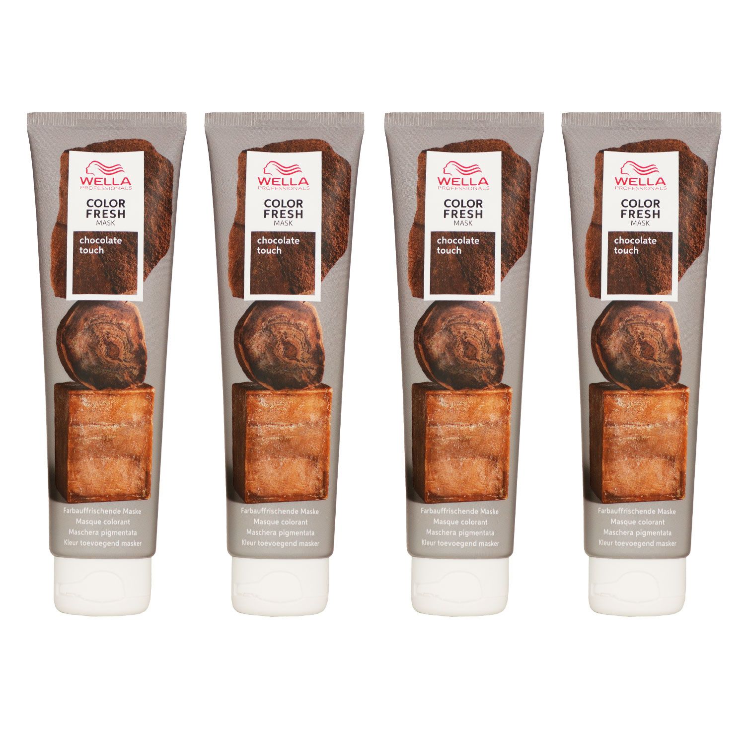 Wella Color Fresh Mask 4 x 150 ml T�nungsmaske Farbmaske Chocolate Set