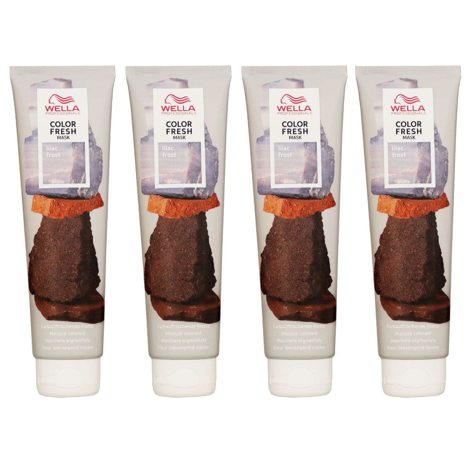 Wella Color Fresh Mask 4 x 150 ml T�nungsmaske Farbmaske Lilac Frost Set