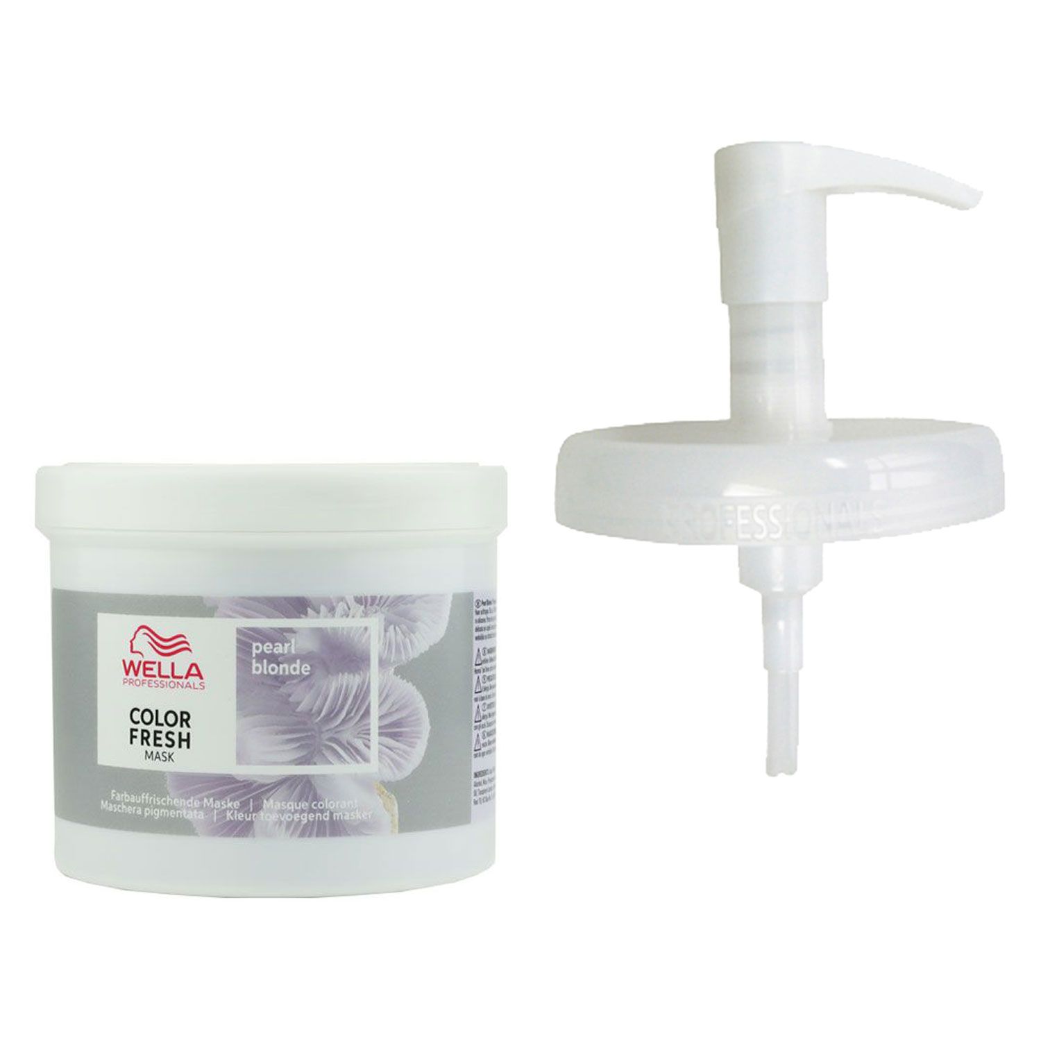 Wella Color Fresh Mask 500 ml Pearl Blonde T�nungsmaske Haart�nung & 500 ml Dosierpumpe Set