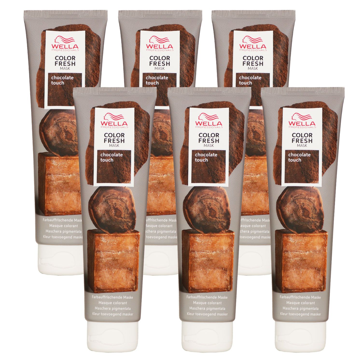 Wella Color Fresh Mask 6 x 150 ml T�nungsmaske Farbmaske Chocolate Set
