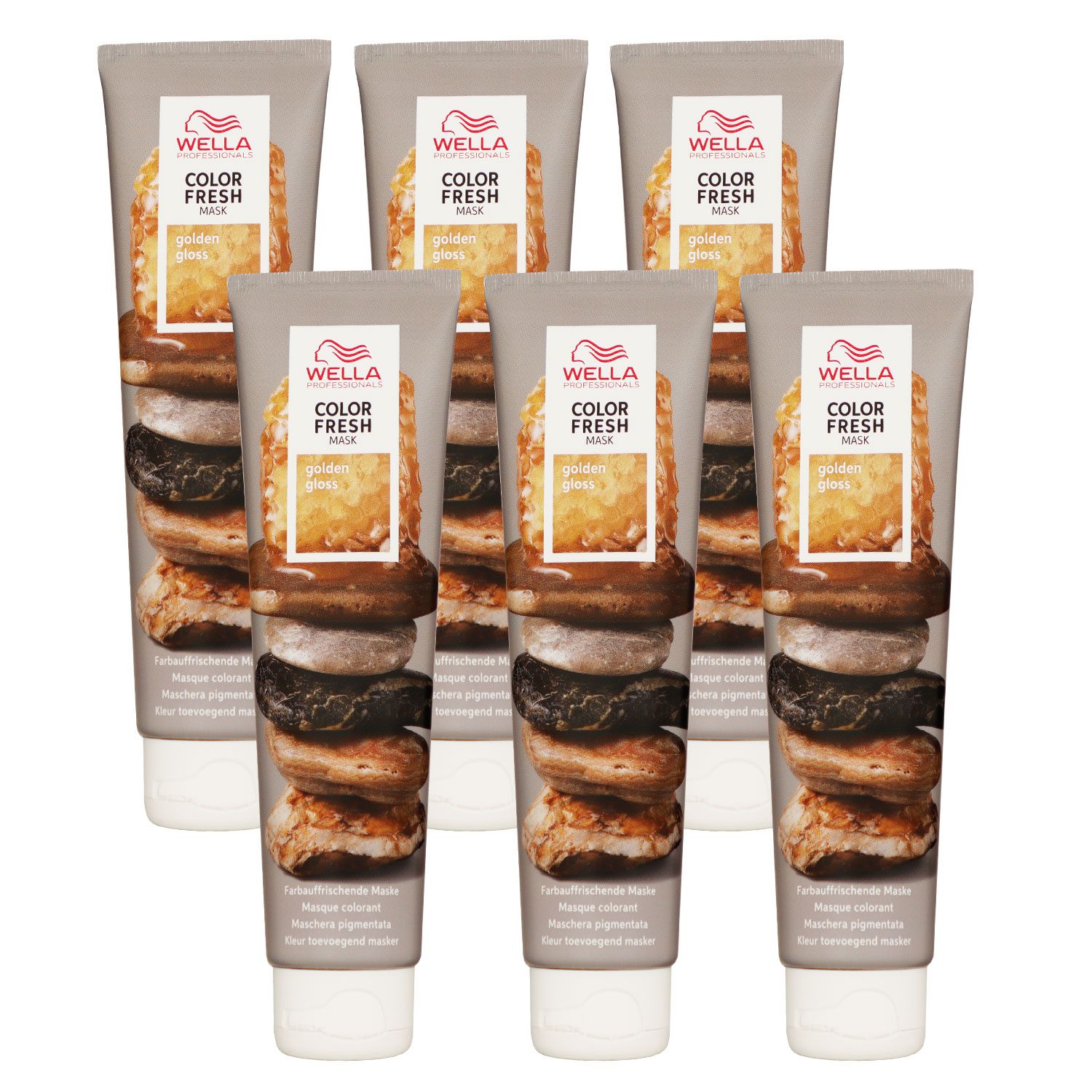 Wella Color Fresh Mask 6 x 150 ml T�nungsmaske Farbmaske Golden Gloss Set