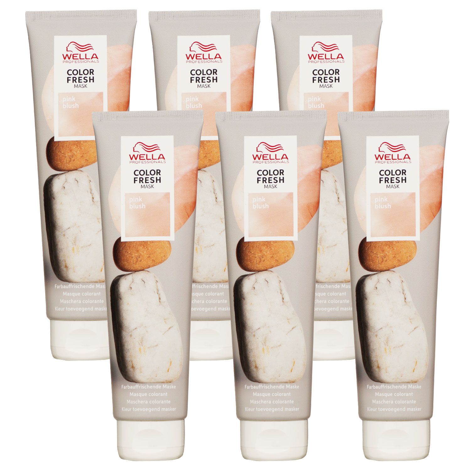 Wella Color Fresh Mask 6 x 150 ml T�nungsmaske Farbmaske Pink Blush Set