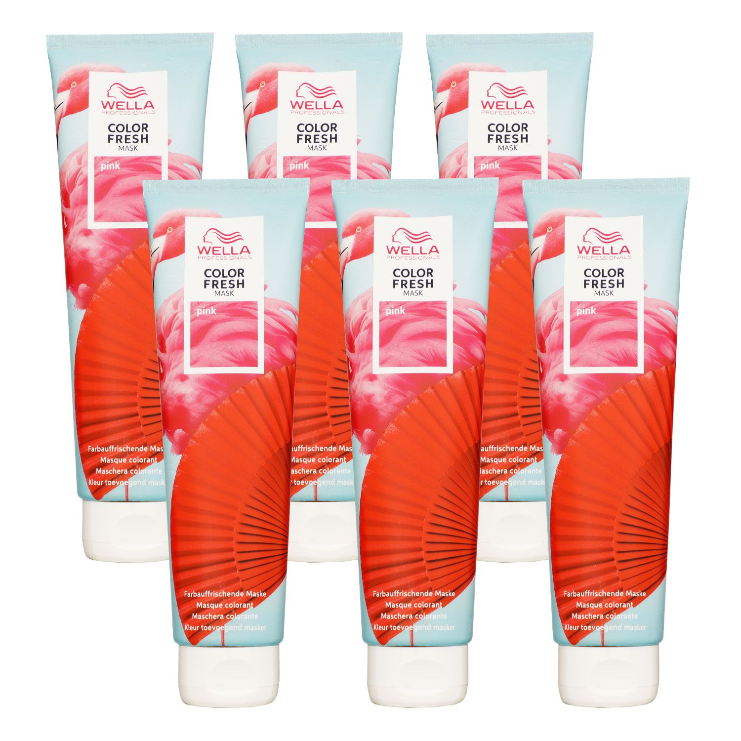 Wella Color Fresh Mask 6 x 150 ml T�nungsmaske Farbmaske Pink Set