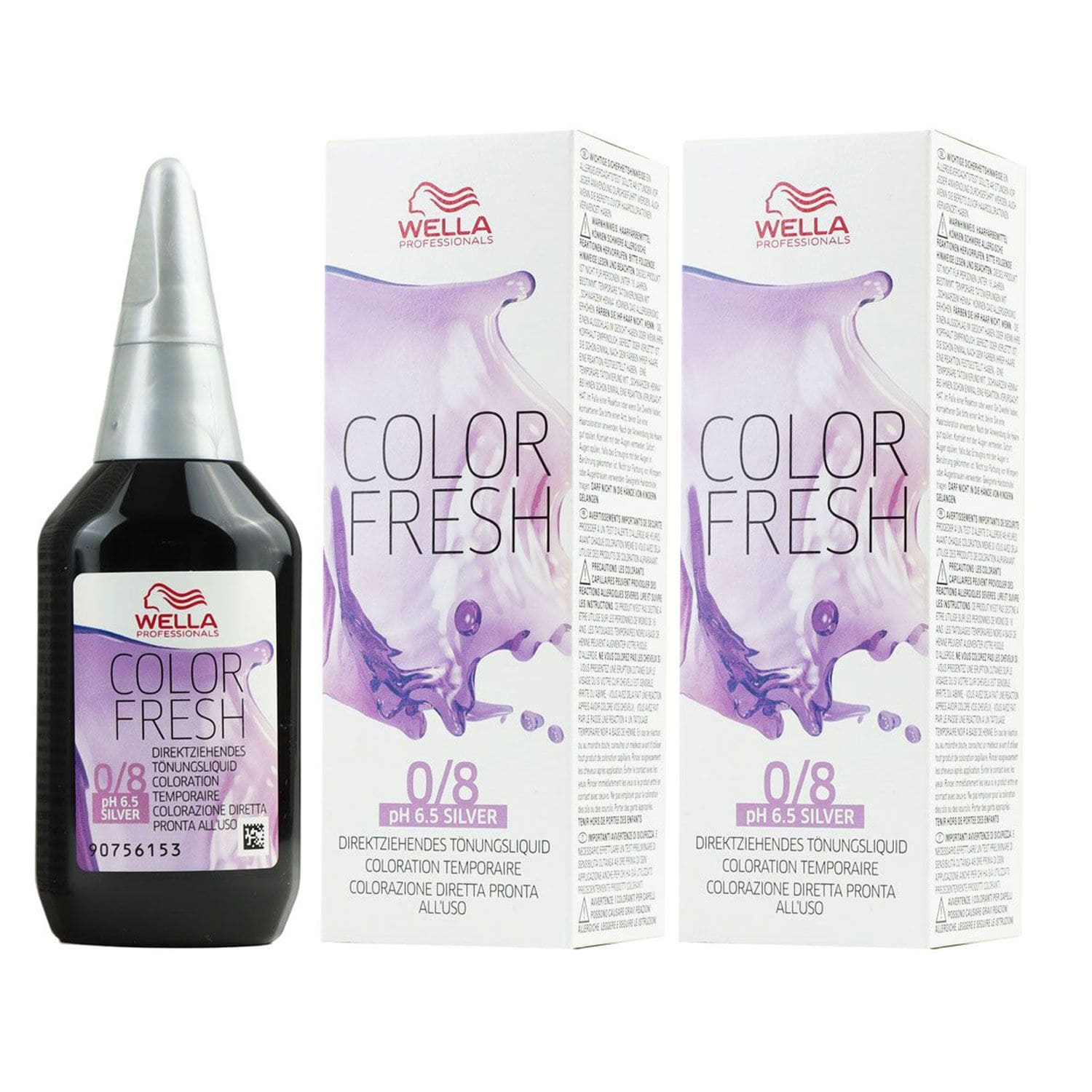 Wella Color Fresh T�nungsliquid 2 x 75 ml 0/8 perl Set