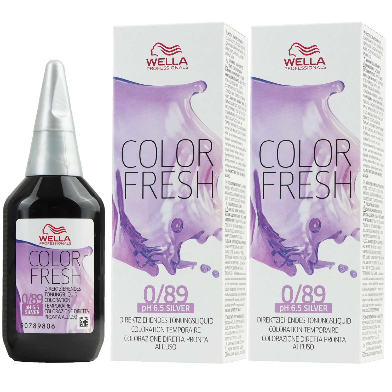 Wella Color Fresh T�nungsliquid 2 x 75 ml 0/89 perl cendre Set