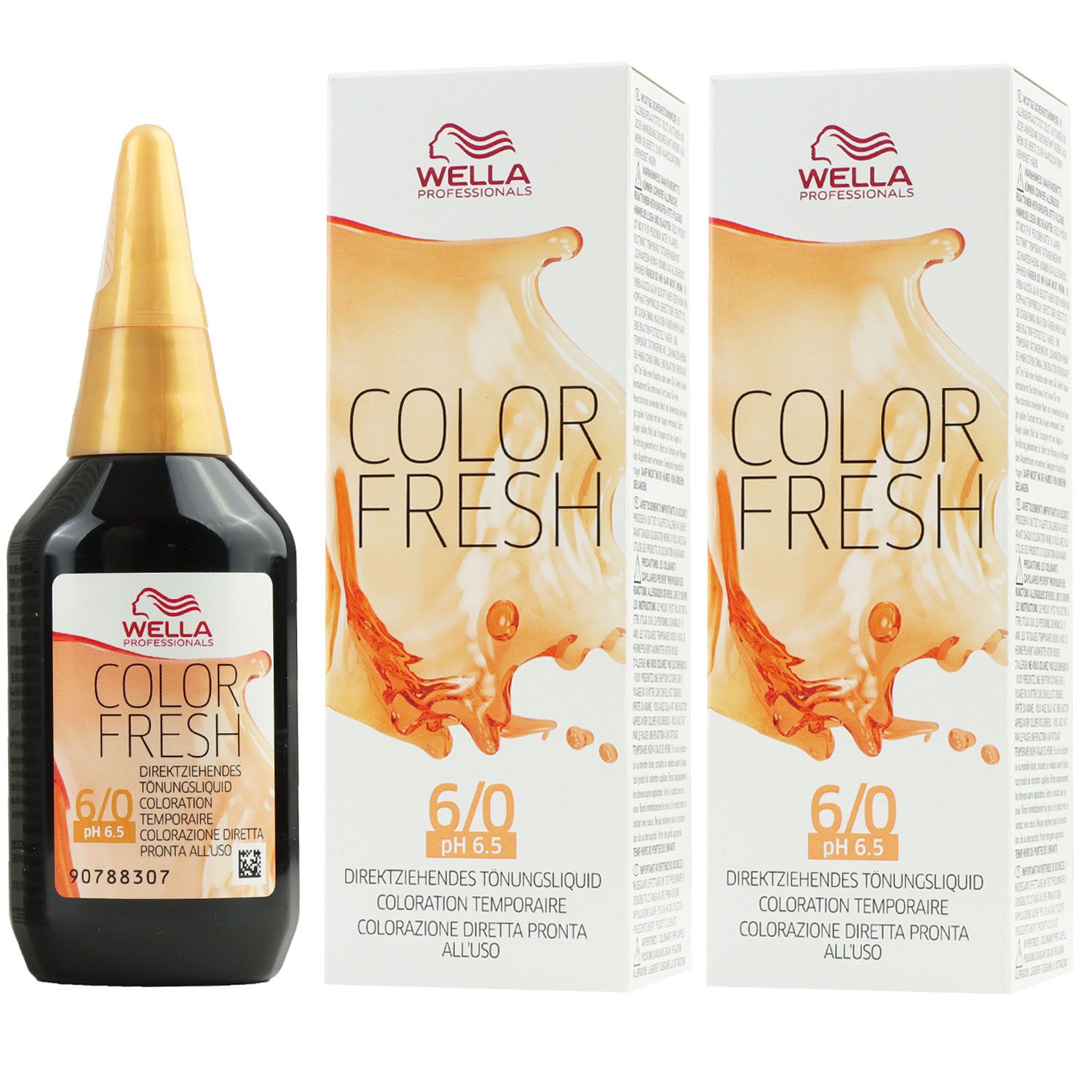 Wella Color Fresh T�nungsliquid 2 x 75 ml 6/0 dunkelblond Set