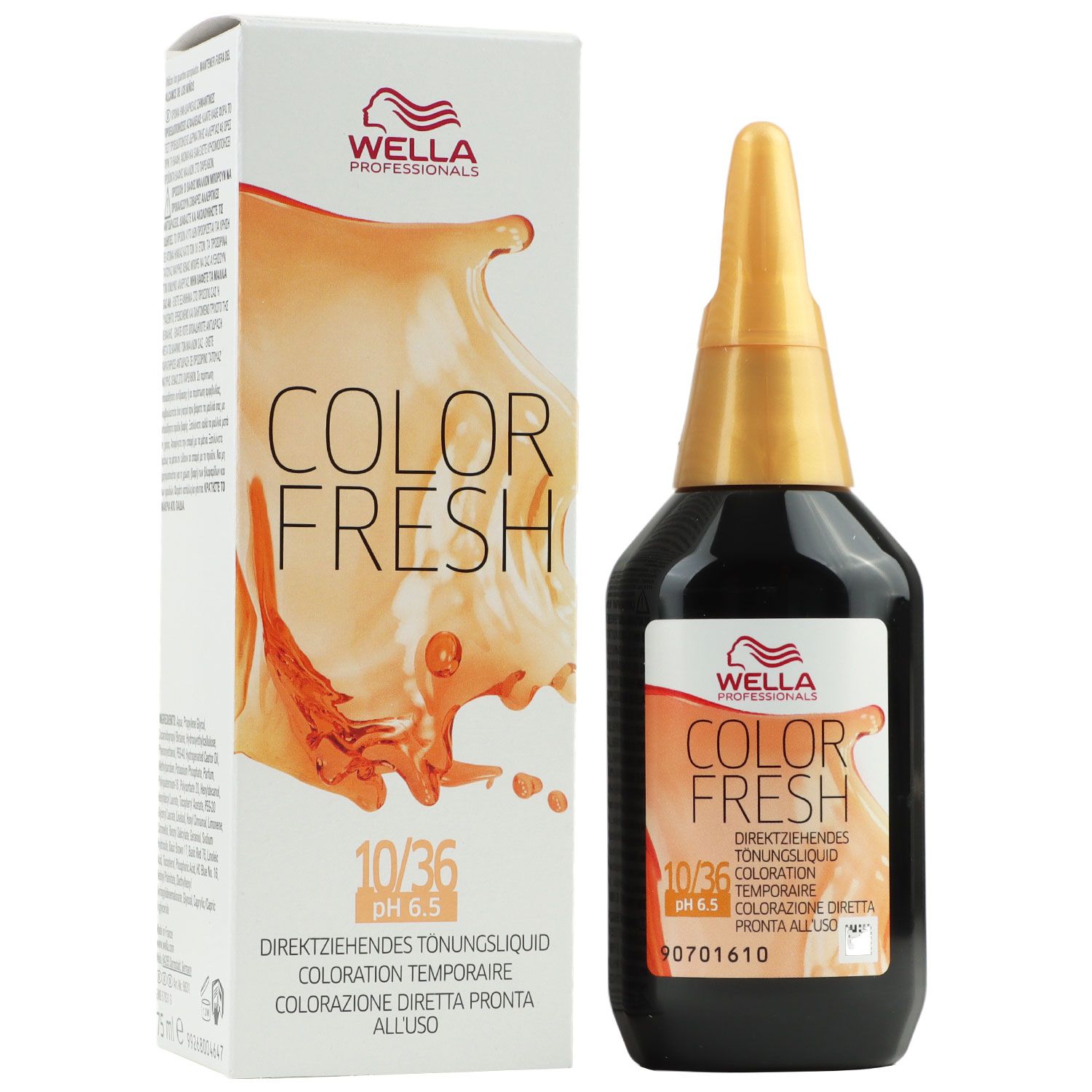Wella Color Fresh T�nungsliquid 75 ml 10/36 hell lichtblond gold violett