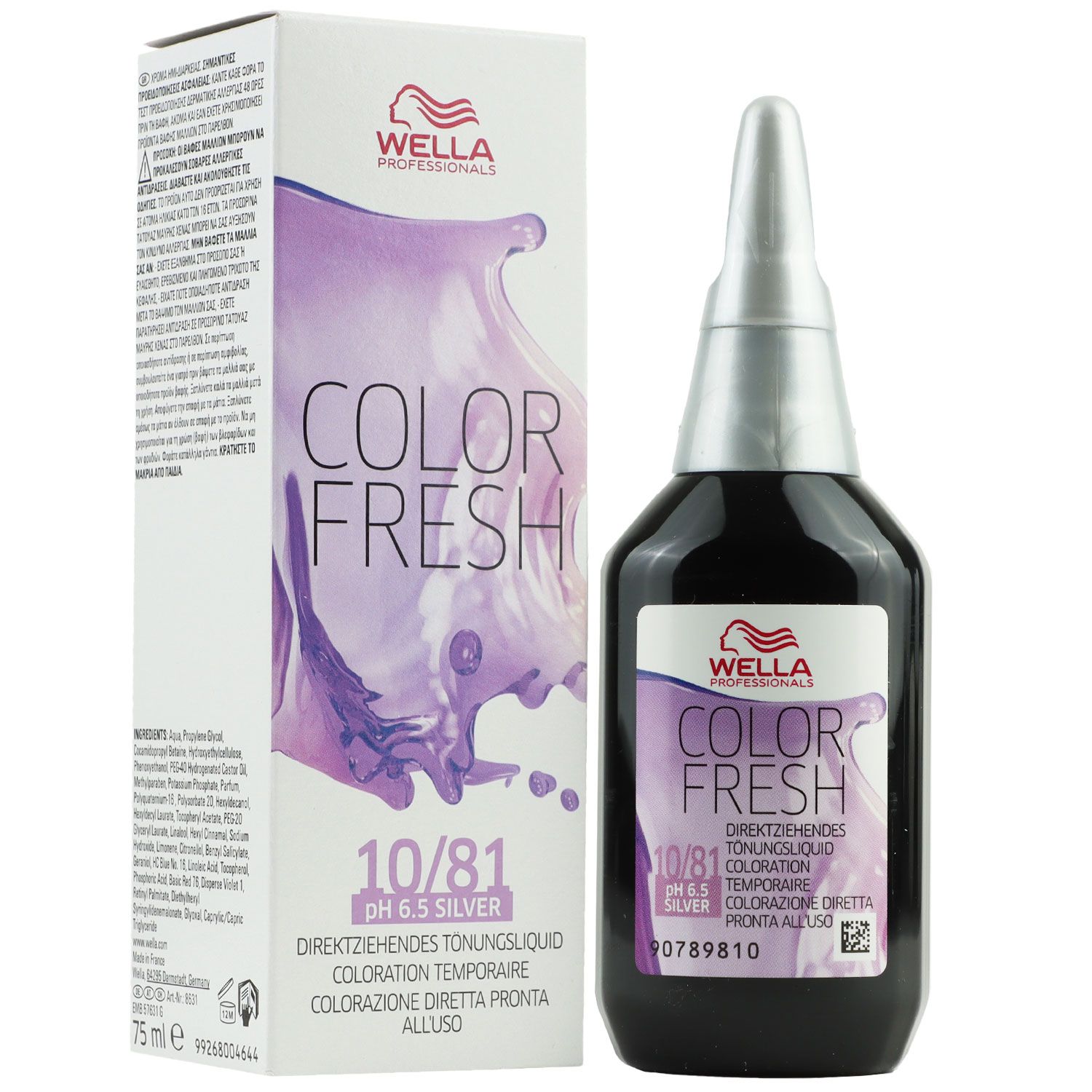 Wella Color Fresh T�nungsliquid 75 ml 10/81 hell lichtblond pearl asch