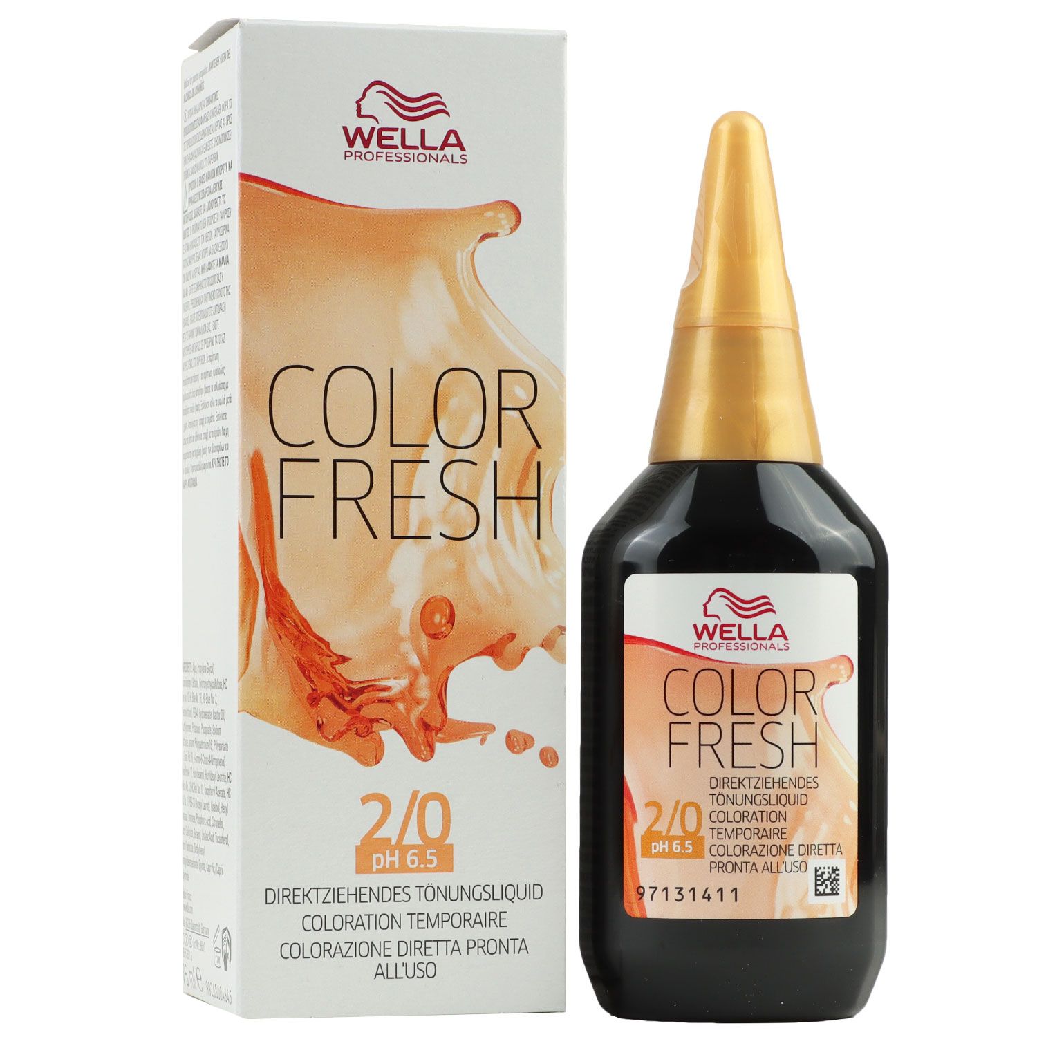 Wella Color Fresh T�nungsliquid 75 ml 2/0 schwarz