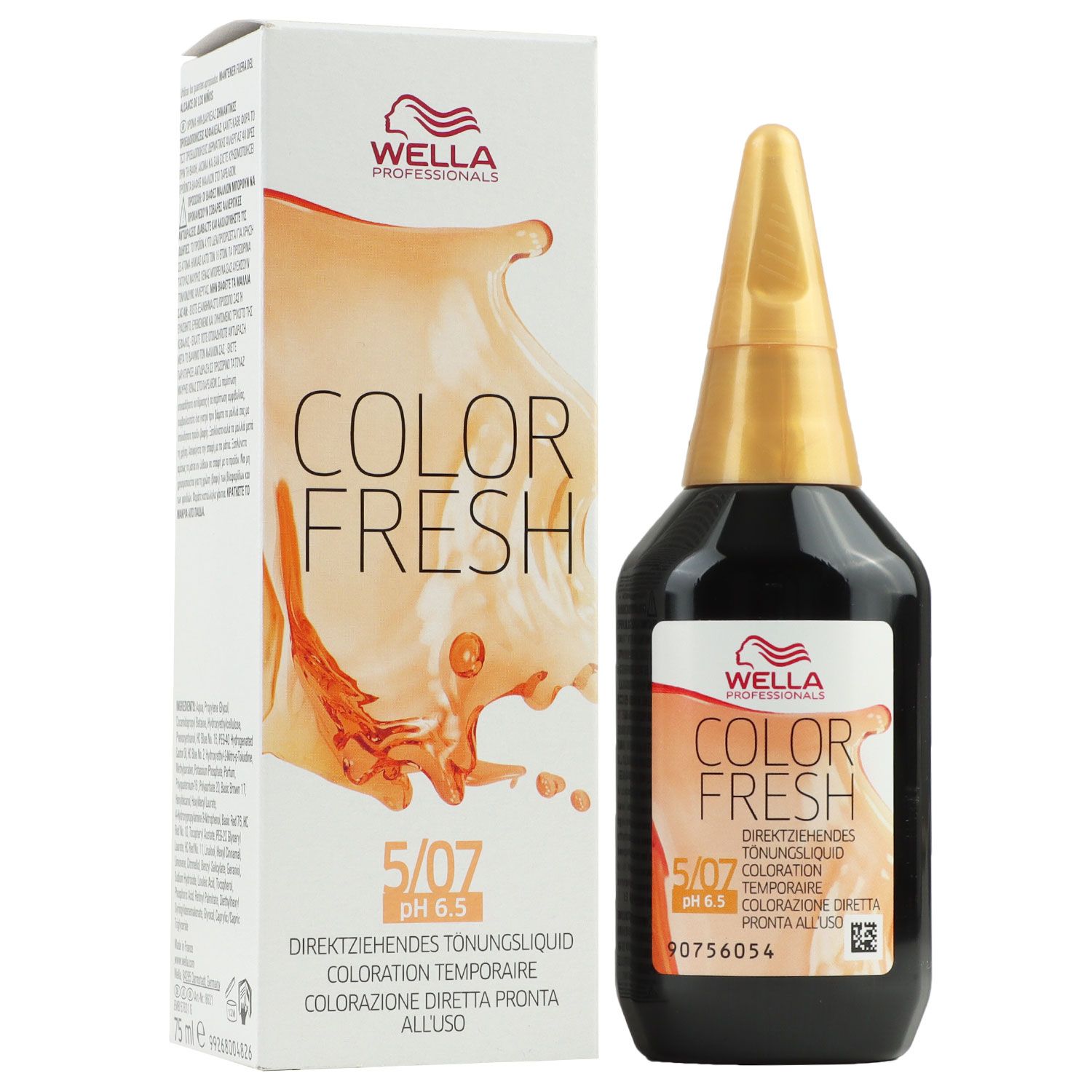 Wella Color Fresh T�nungsliquid 75 ml 5/07 hellbraun natur braun