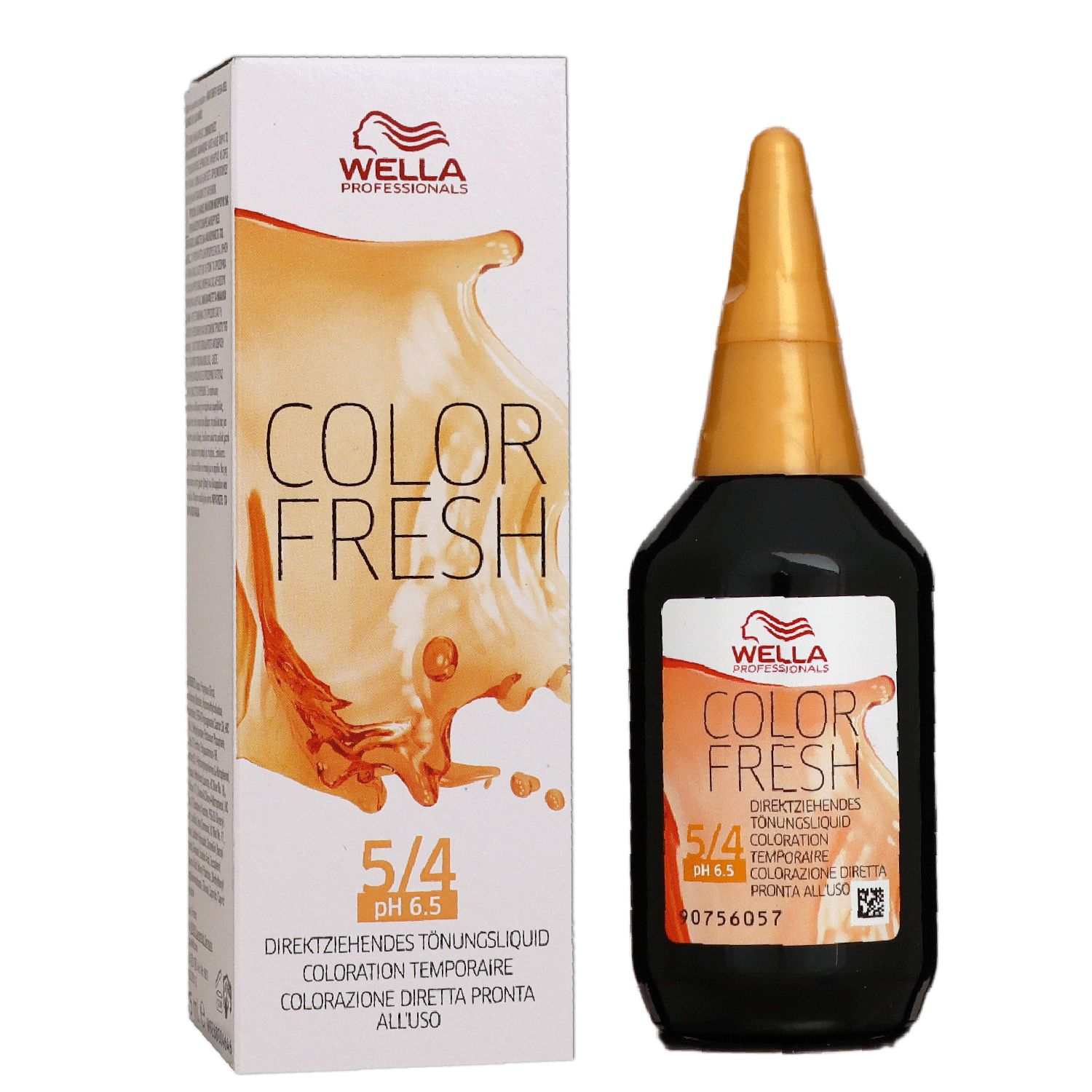 Wella Color Fresh T�nungsliquid 75 ml 5/4 hellbraun rot