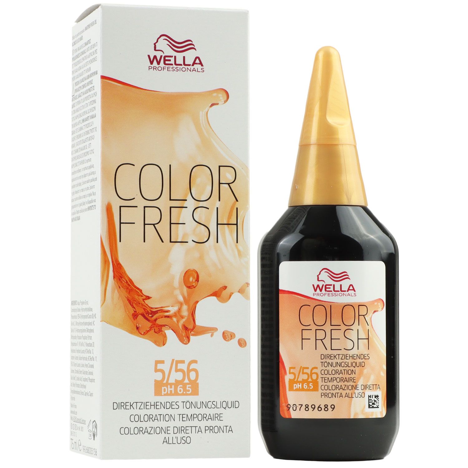 Wella Color Fresh T�nungsliquid 75 ml 5/56 hellbraun mahagoni violett