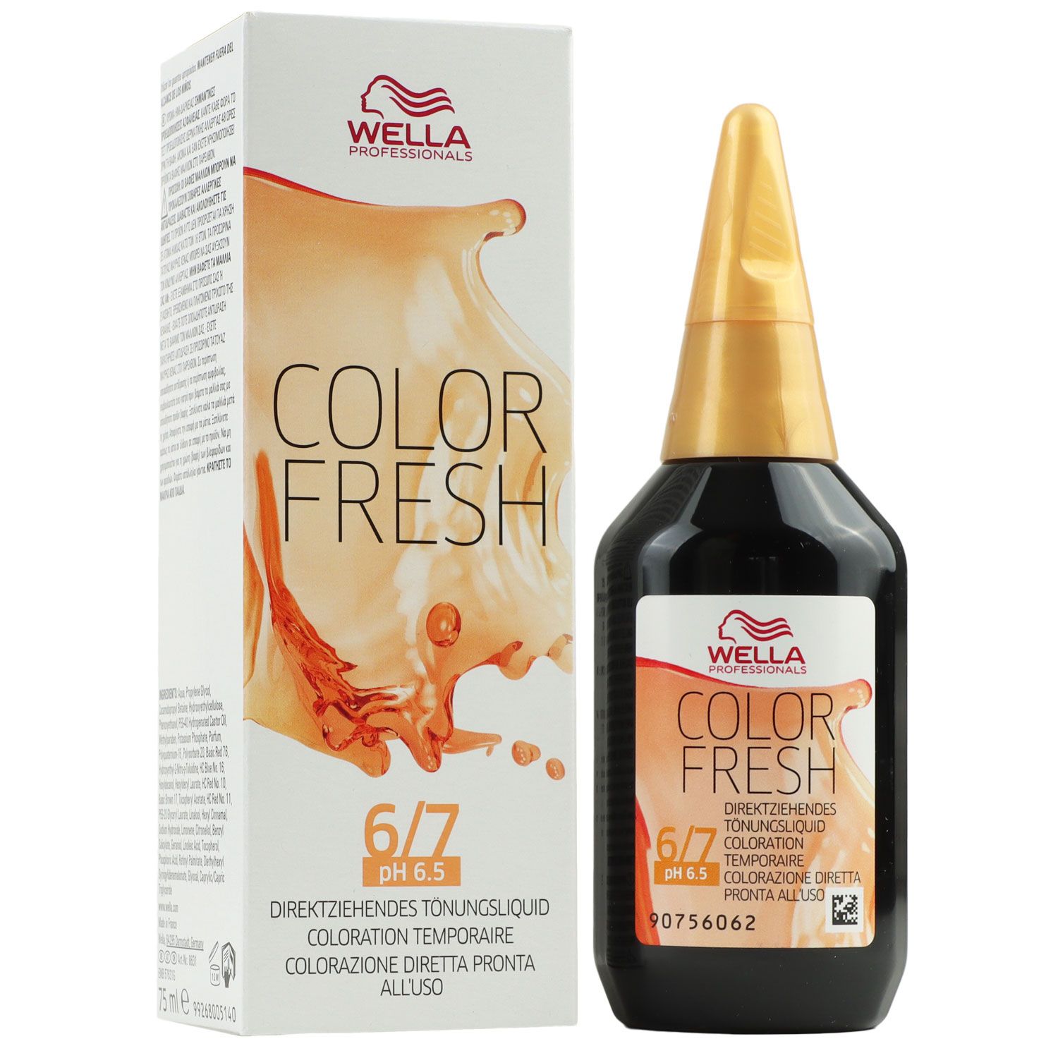 Wella Color Fresh T�nungsliquid 75 ml 6/7 dunkelblond braun