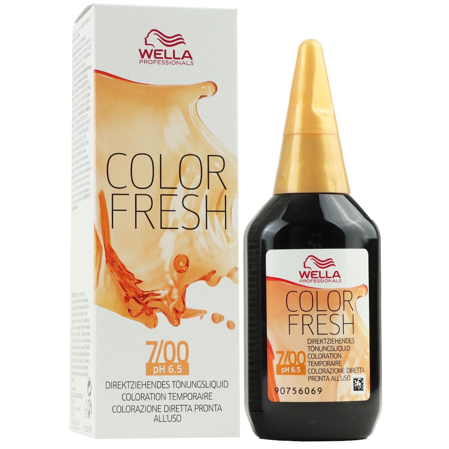 Wella Color Fresh T�nungsliquid 75 ml 7/00 mittelblond natur