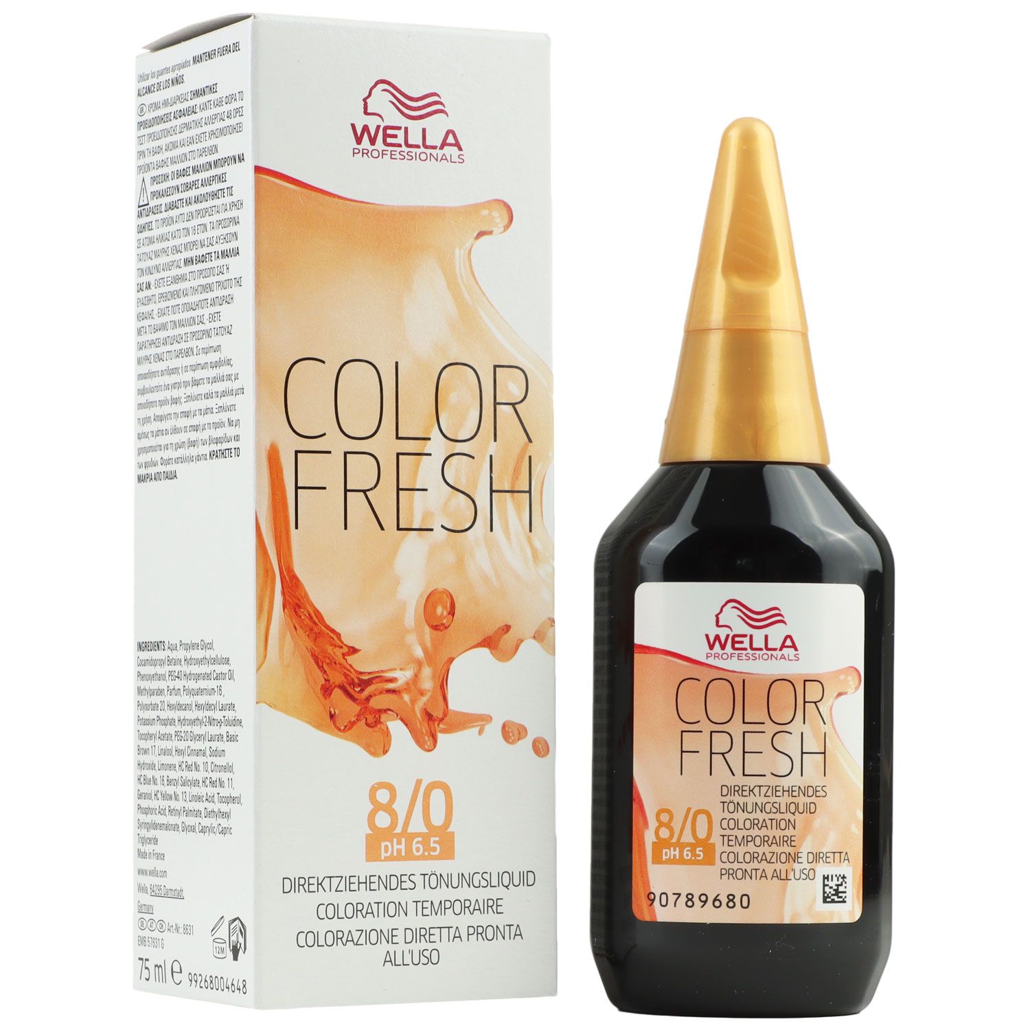 Wella Color Fresh T�nungsliquid 75 ml 8/0 hellblond