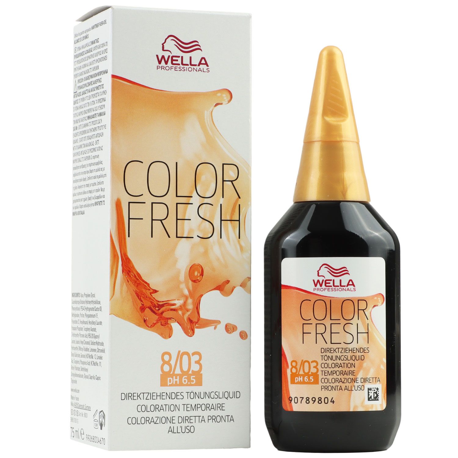 Wella Color Fresh T�nungsliquid 75 ml 8/03 helllblond natur gold