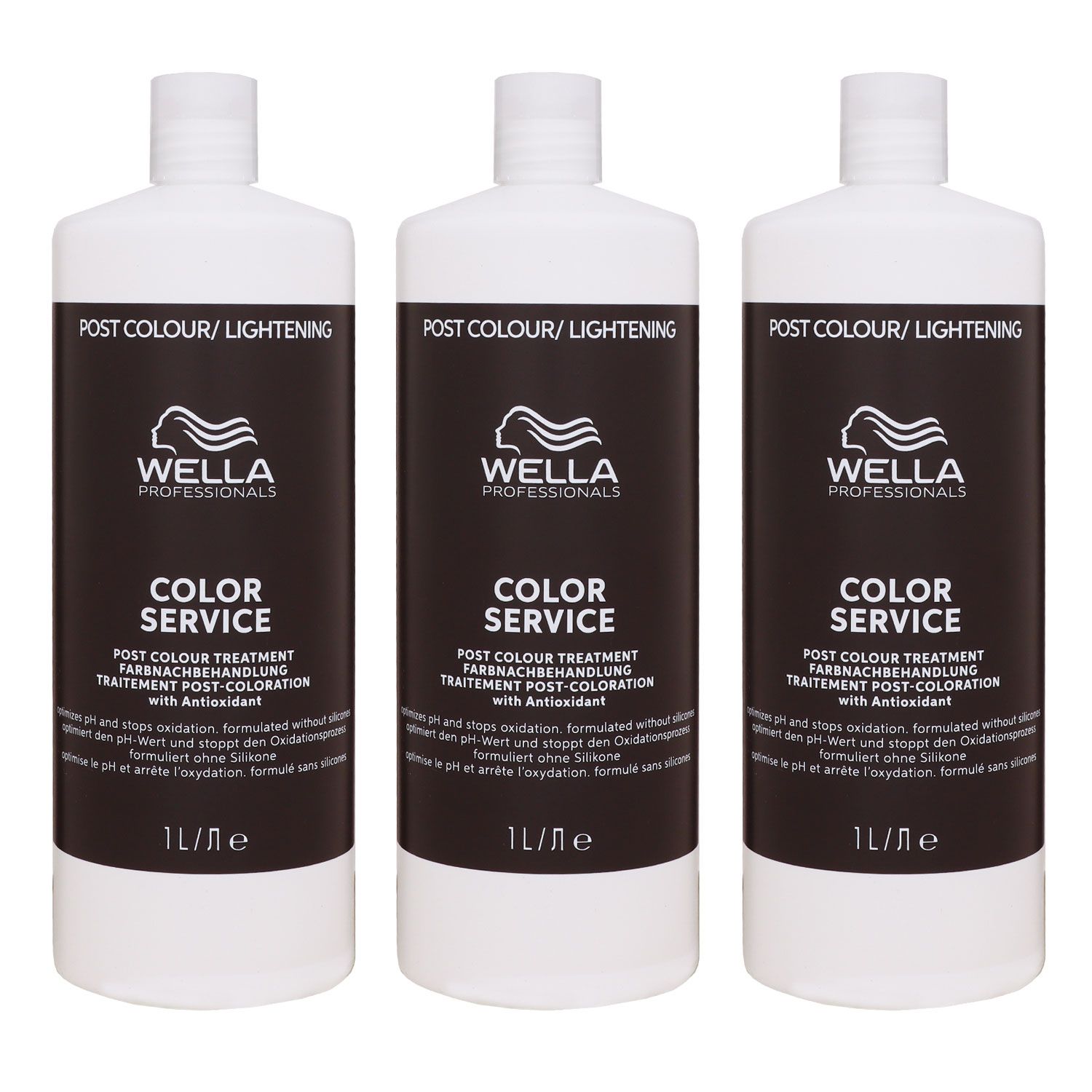 Wella Color Service 3 x 1000 ml Haarkur Set Farbnachbehandlung