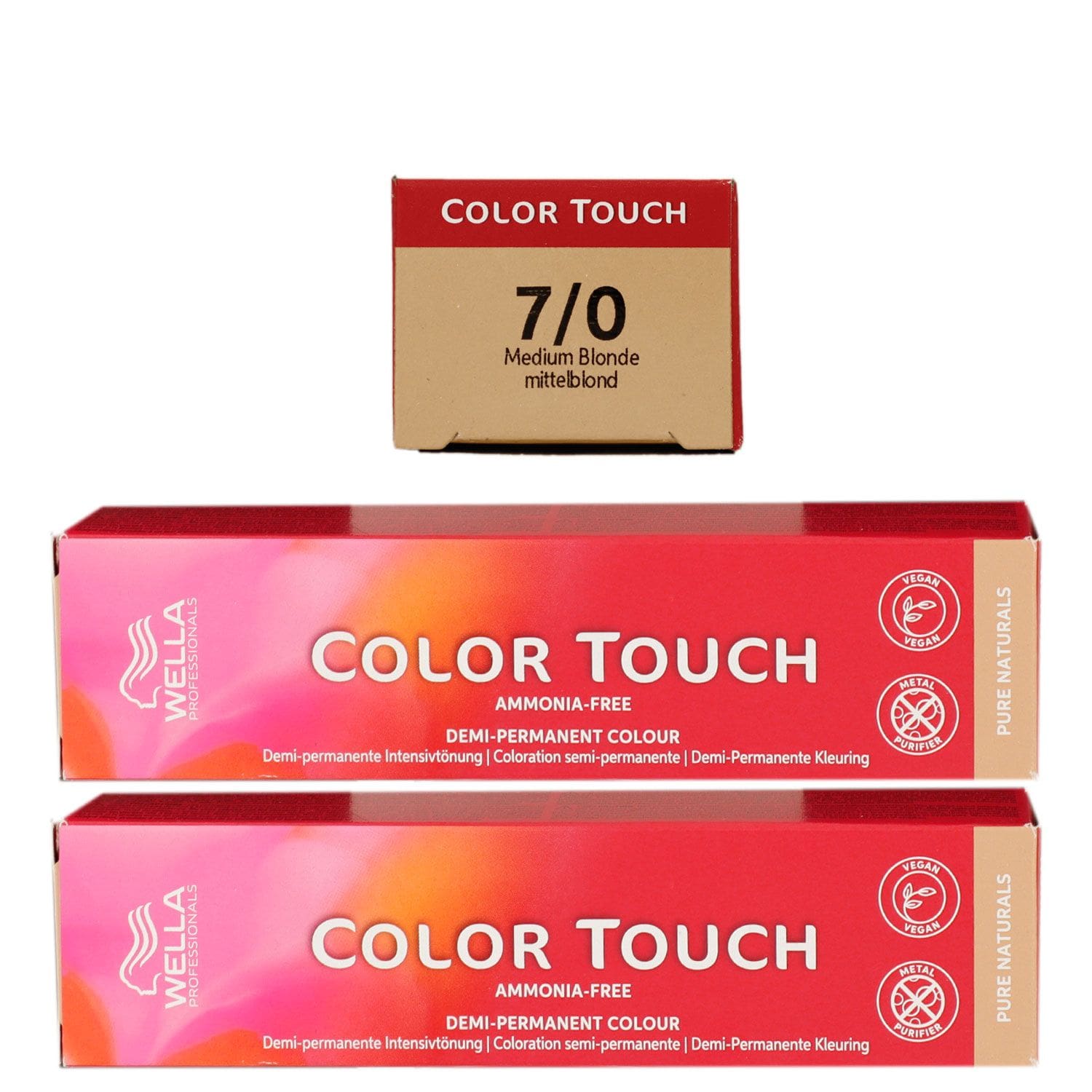 Wella Color Touch 2 x 60 ml 7/0 mittelblond Set