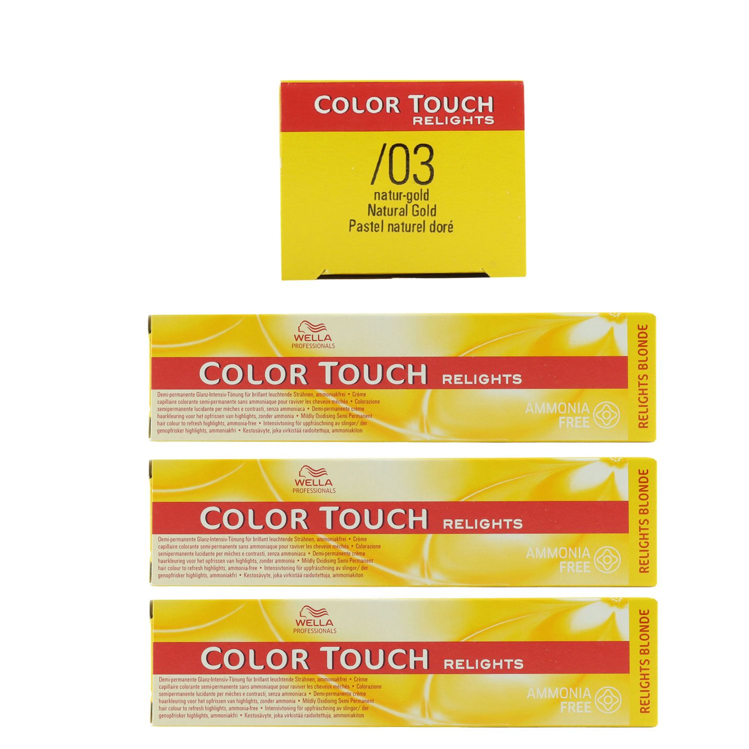 Wella Color Touch 3 x 60 ml /03 natur gold Intensivt�nung Set