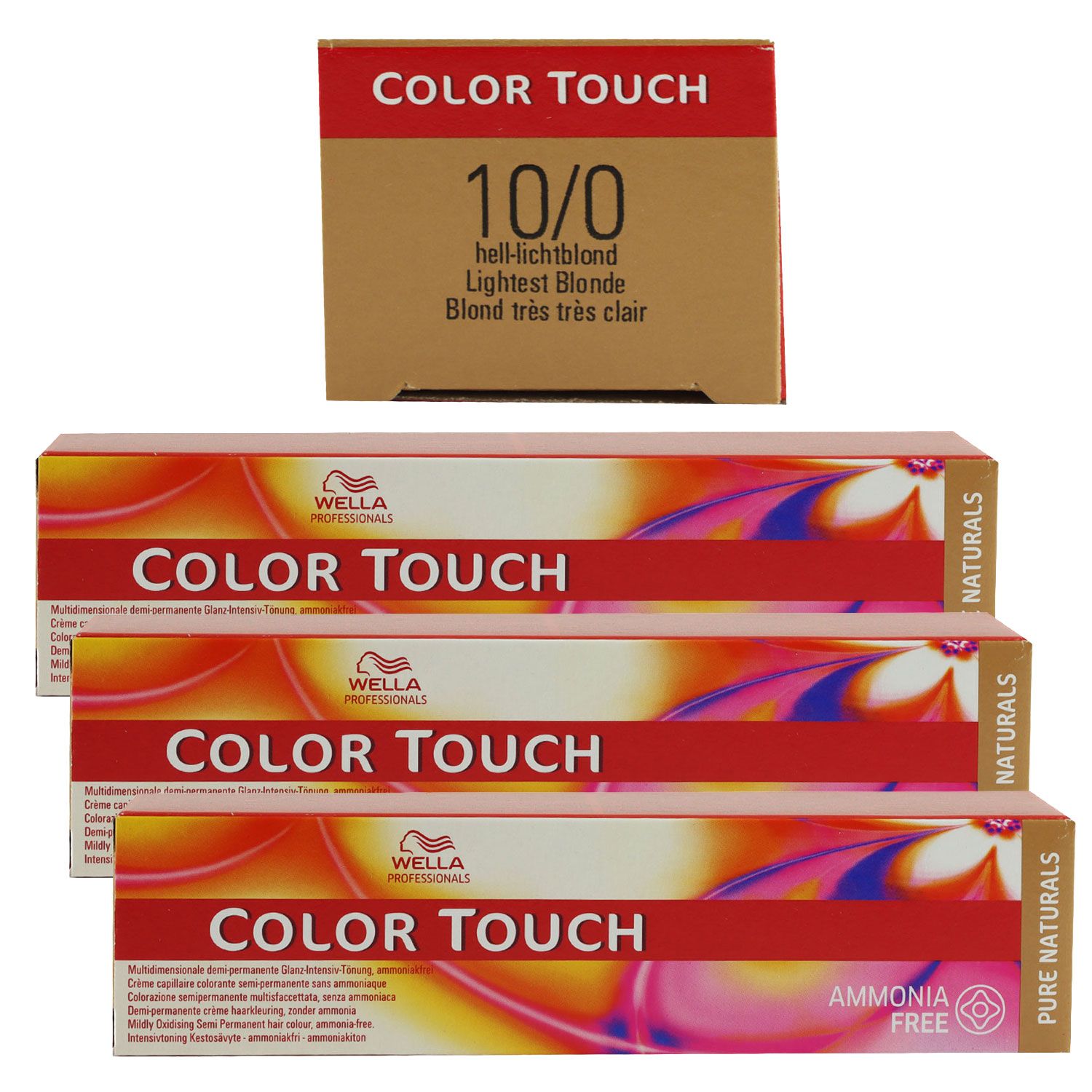 Wella Color Touch 3 x 60 ml 10/0 hell lichtblond Set