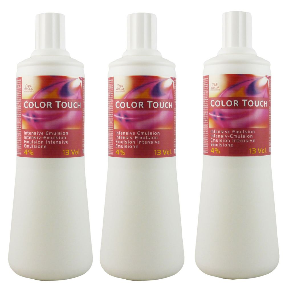 Wella Color Touch 4 % 3 x 1000 ml Intensiv Entwickler Set