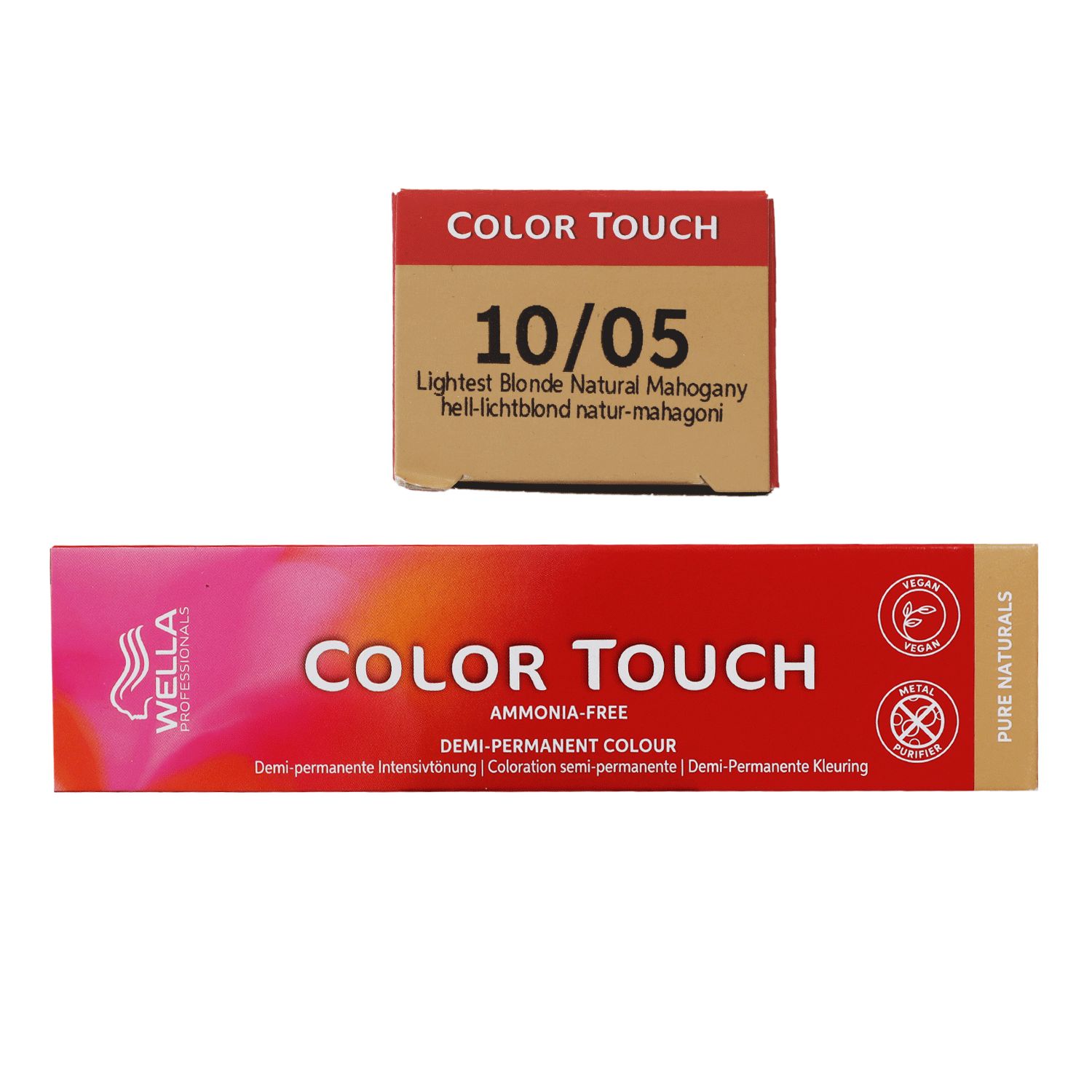 Wella Color Touch 60 ml 10/05 hell lichtblond natur mahagoni