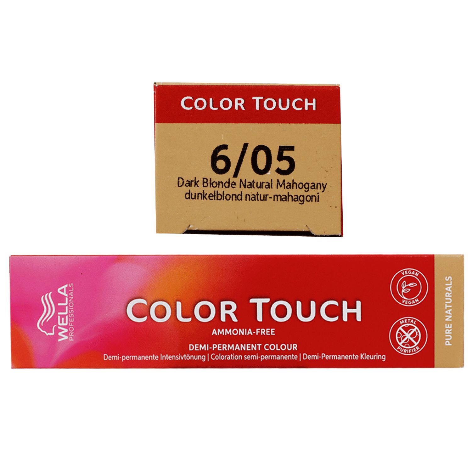 Wella Color Touch 60 ml 6/05 dunkelblond natur mahagoni