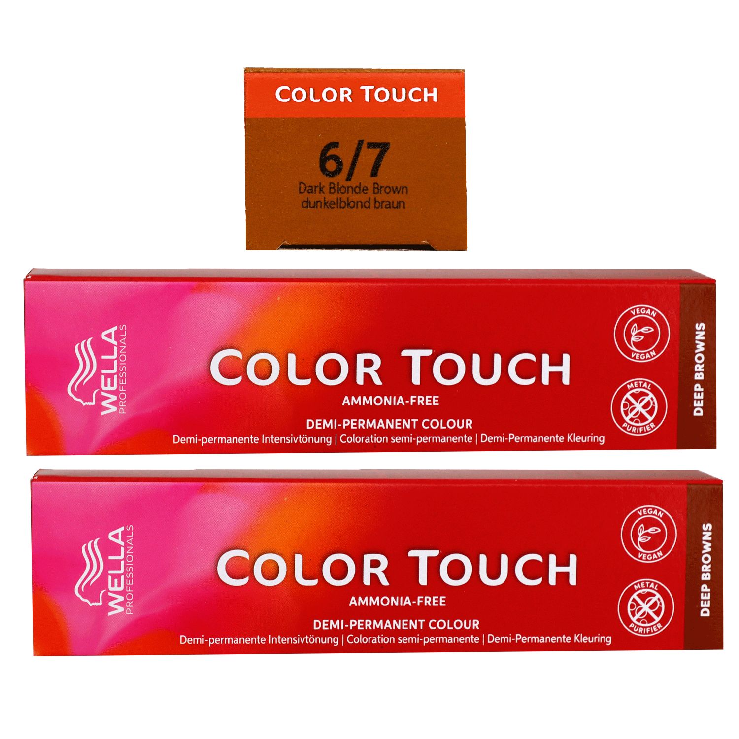 Wella Color Touch Deep Browns 2 x 60 ml 6/7 dunkelblond braun Set