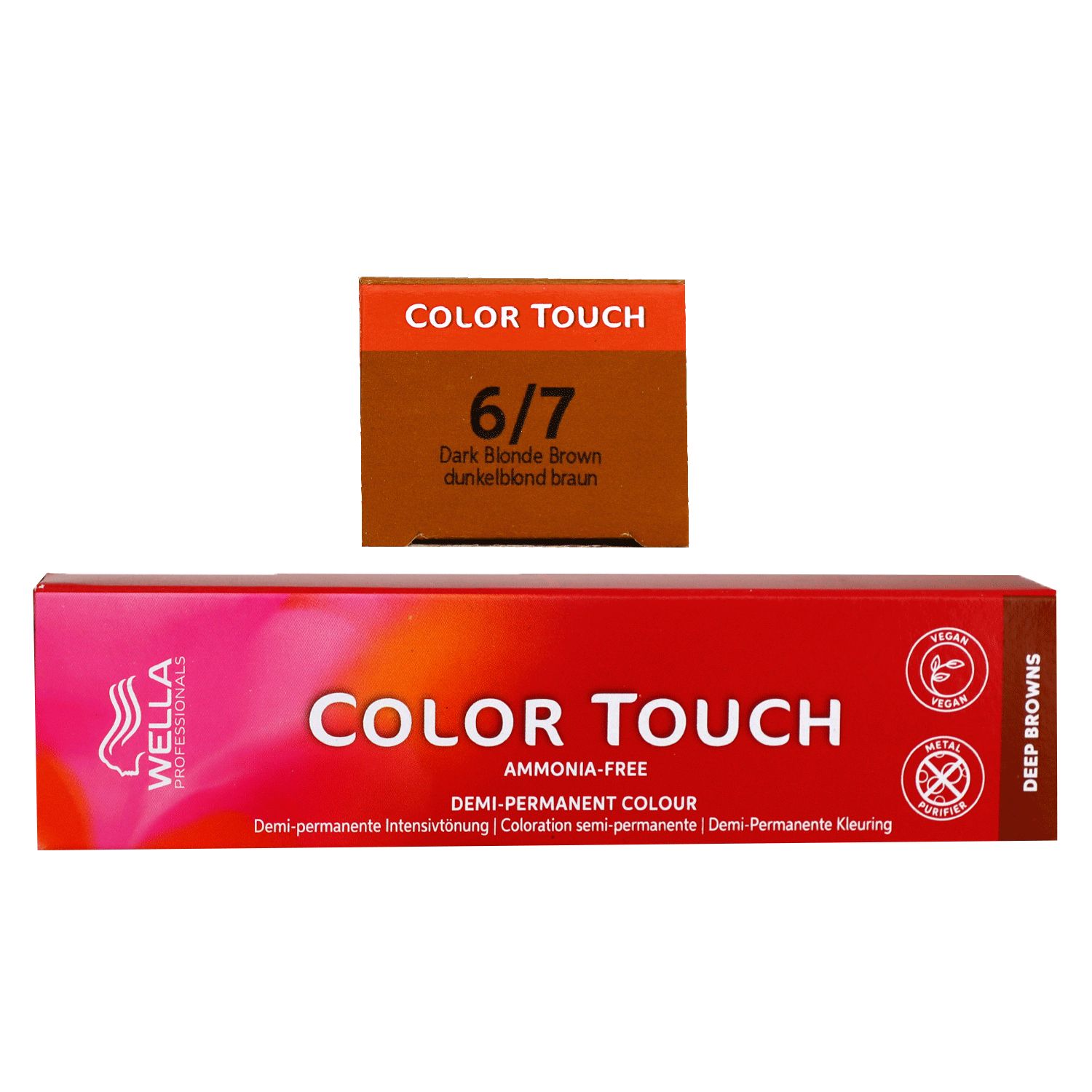 Wella Color Touch Deep Browns 60 ml 6/7 dunkelblond braun Intensiv T�nung