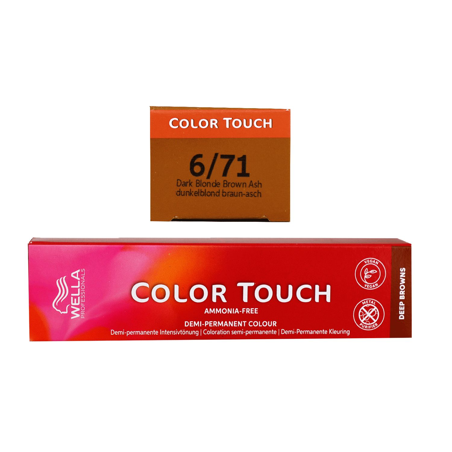 Wella Color Touch Deep Browns 60 ml 6/71 dunkelblond braun asch Intensiv T�nung
