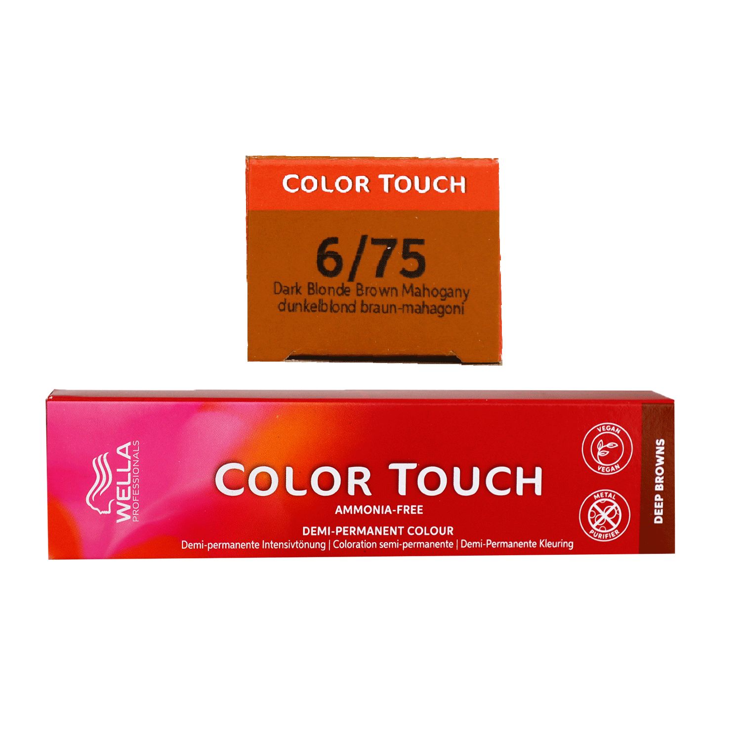 Wella Color Touch Deep Browns 60 ml 6/75 dunkelblond braun mahagoni Intensiv T�nung