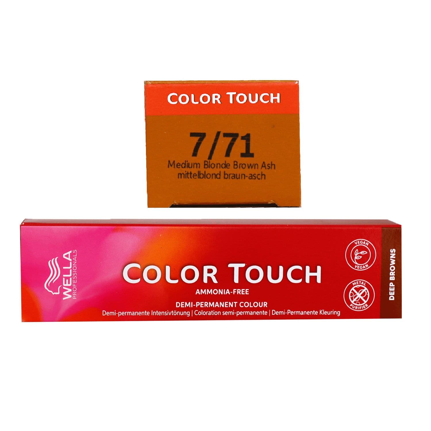 Wella Color Touch Deep Browns 60 ml 7/71 mittelblond braun asch Intensiv T�nung