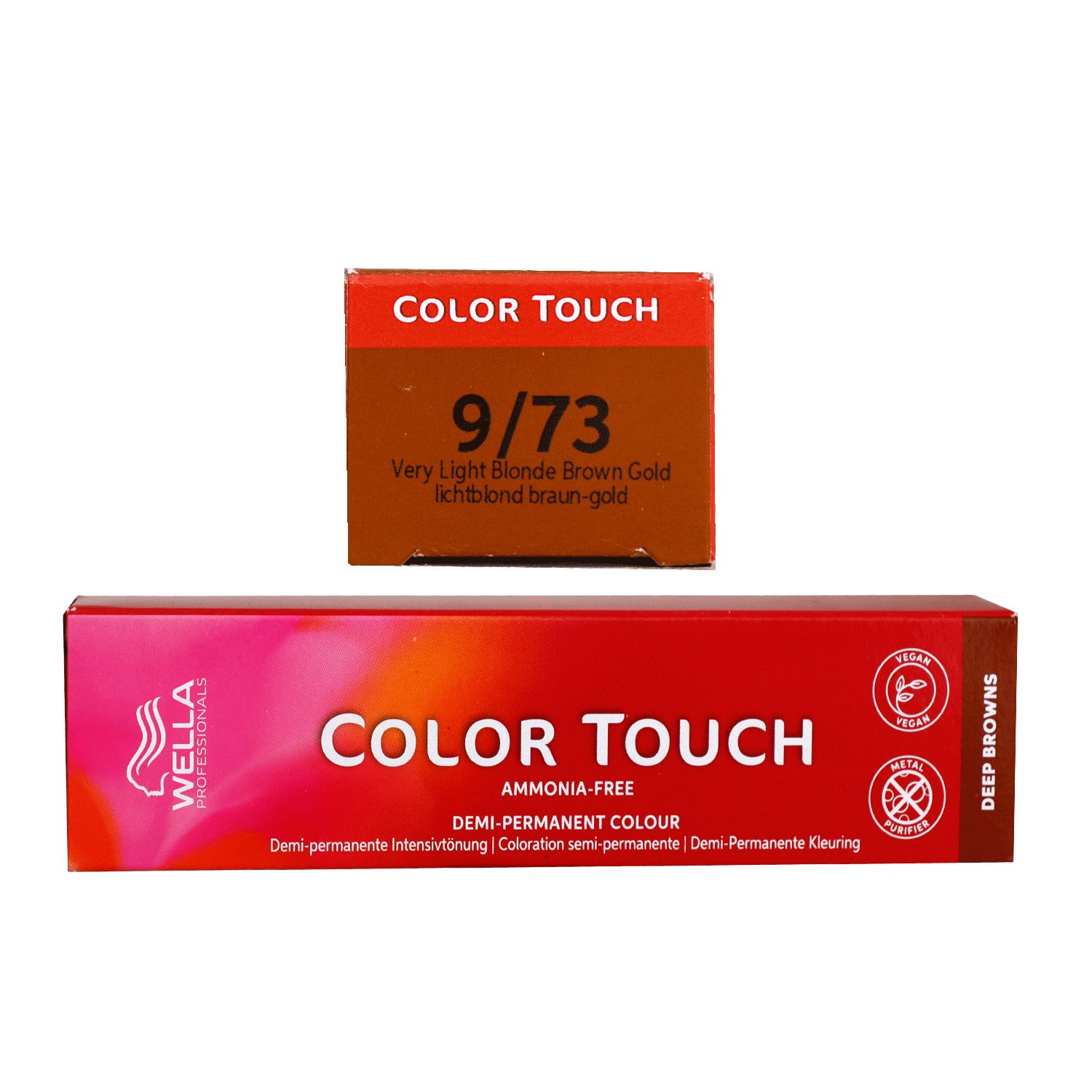 Wella Color Touch Deep Browns 60 ml 9/73 lichtblond braun gold Intensiv T�nung