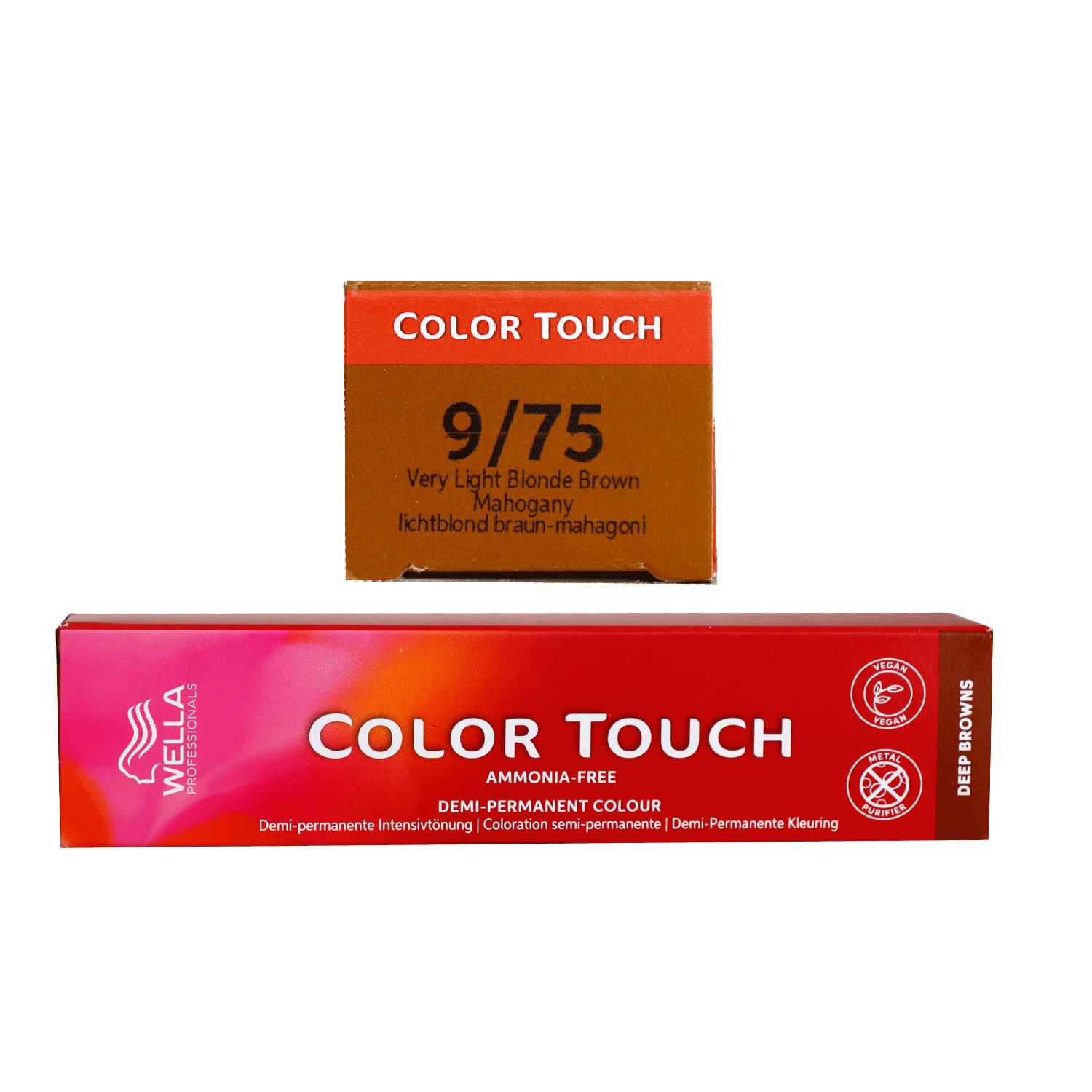 Wella Color Touch Deep Browns 60 ml 9/75 lichtblond braun mahagoni Intensiv T�nung
