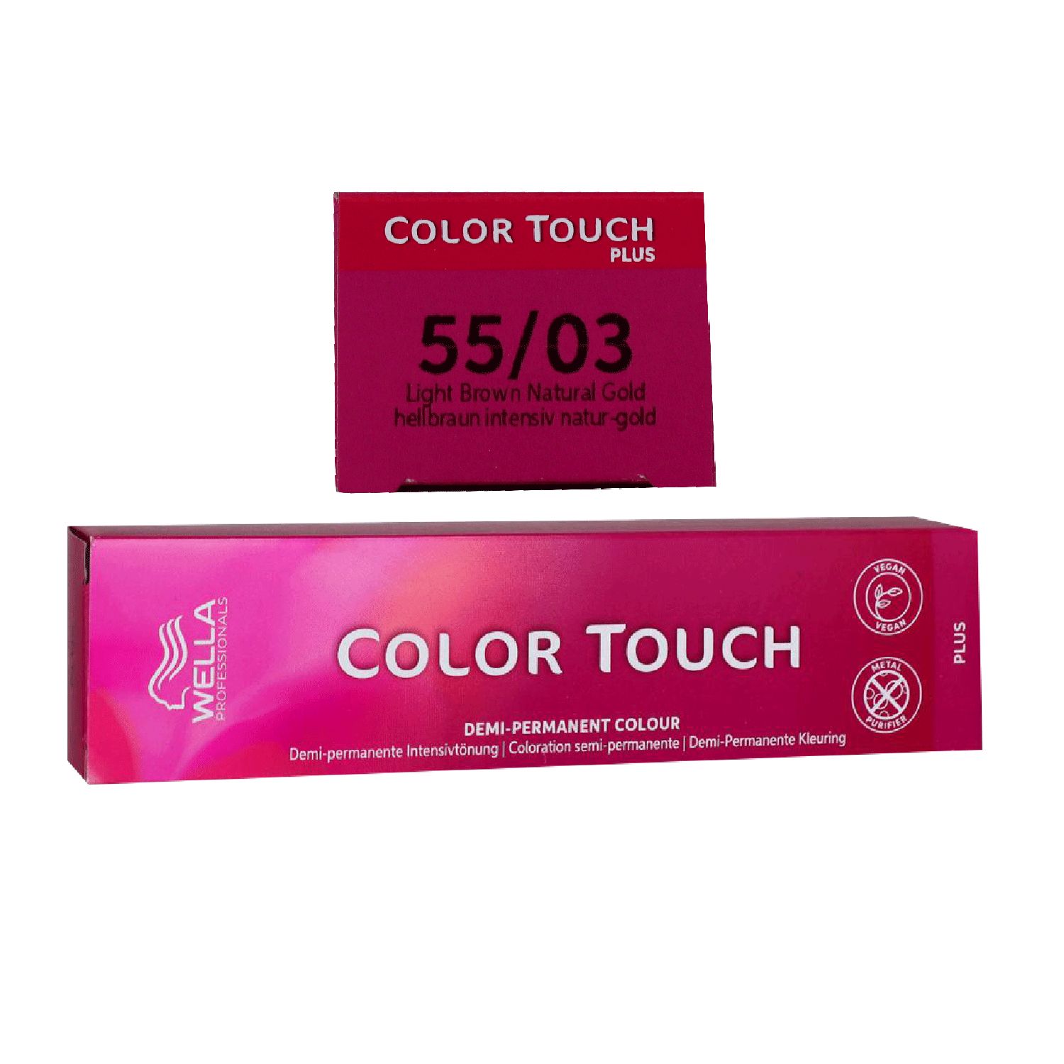Wella Color Touch Plus 60 ml 55/03 hellbraun intensiv natur gold Intensivt�nung