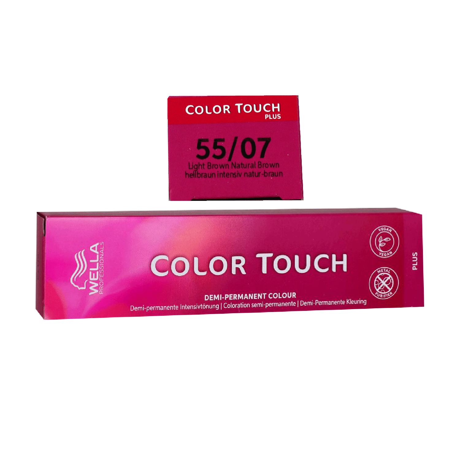 Wella Color Touch Plus 60 ml 55/07 hellbraun intensiv natur braun Intensivt�nung