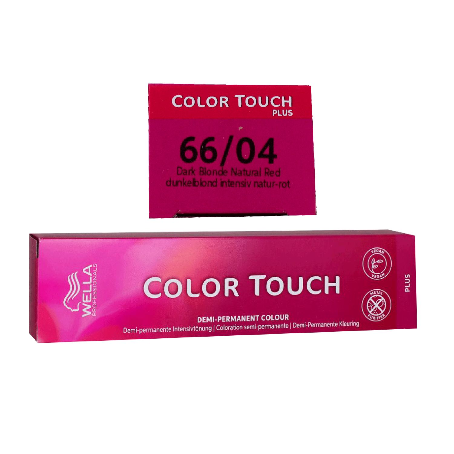 Wella Color Touch Plus 60 ml 66/04 dunkelblond intensiv natur rot Intensivt�nung