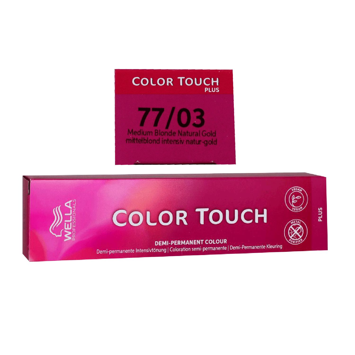 Wella Color Touch Plus 60 ml 77/03 mittelblond intensiv natur gold Intensivt�nung