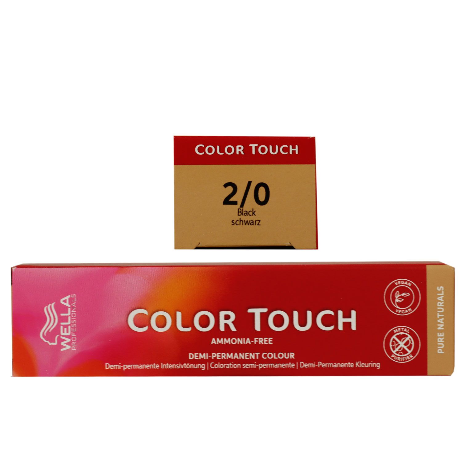 Wella Color Touch Pure Naturals 60 ml 2/0 schwarz