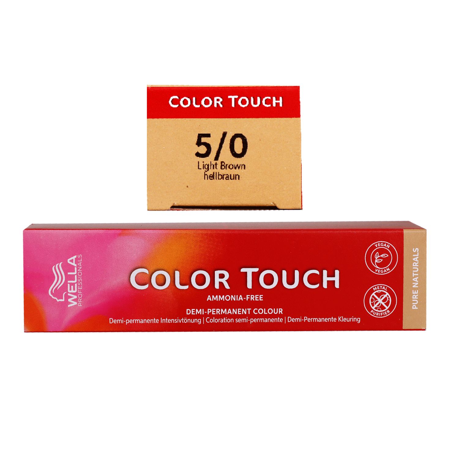Wella Color Touch Pure Naturals 60 ml 5/0 hellbraun