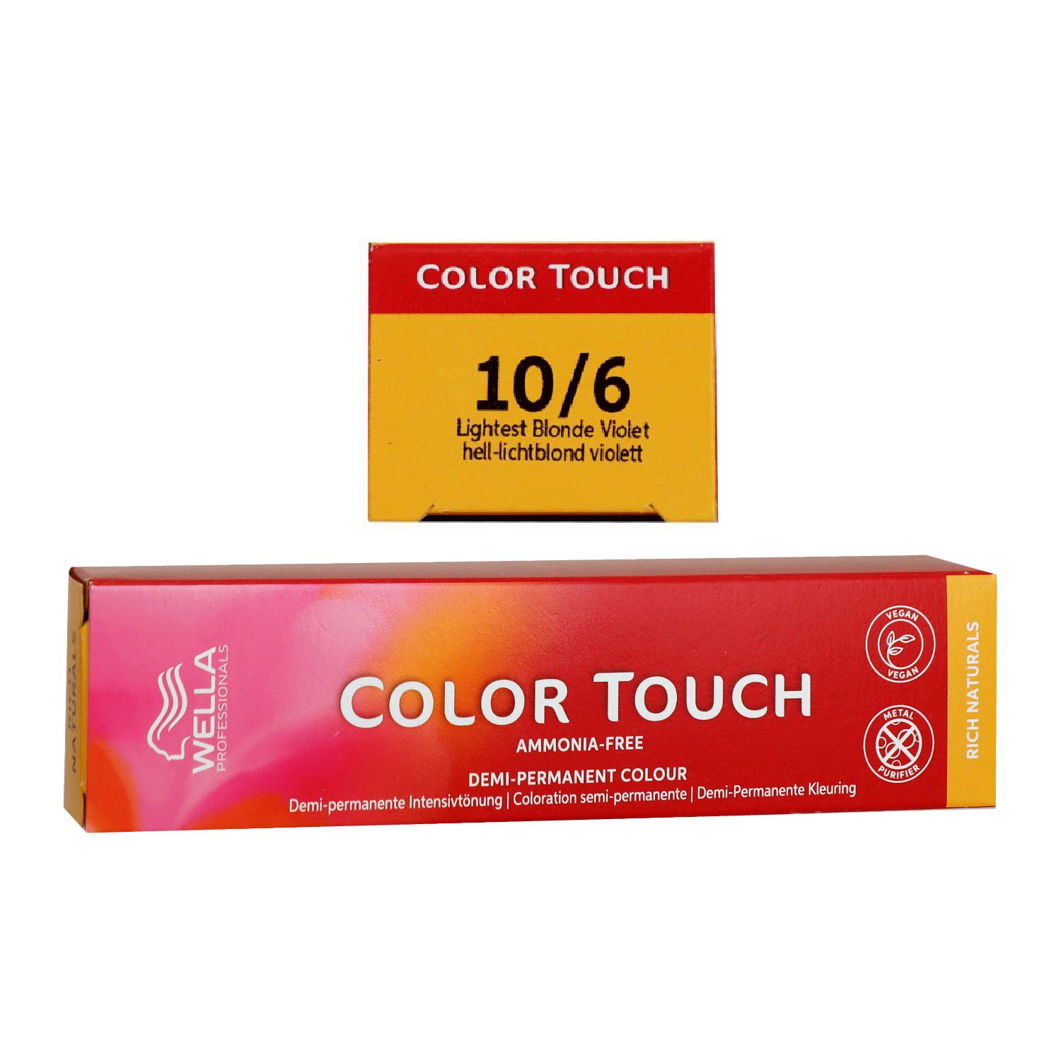 Wella Color Touch Rich Naturals 60 ml 10/6 hell lichtblond violett
